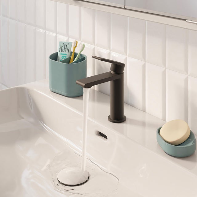 Mitigeur de lavabo noir M, Cinta, SENSEA