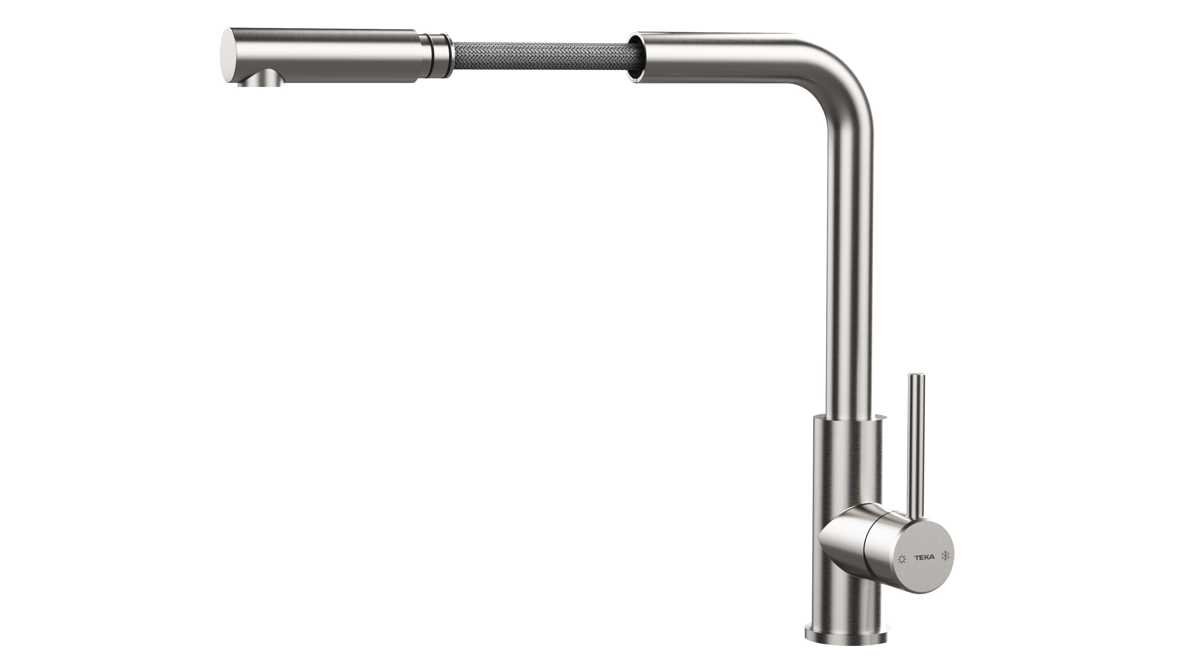 Grifo de cocina monomando caño alto TEKA UNI 9331 SS extraíble cromo mate - 2