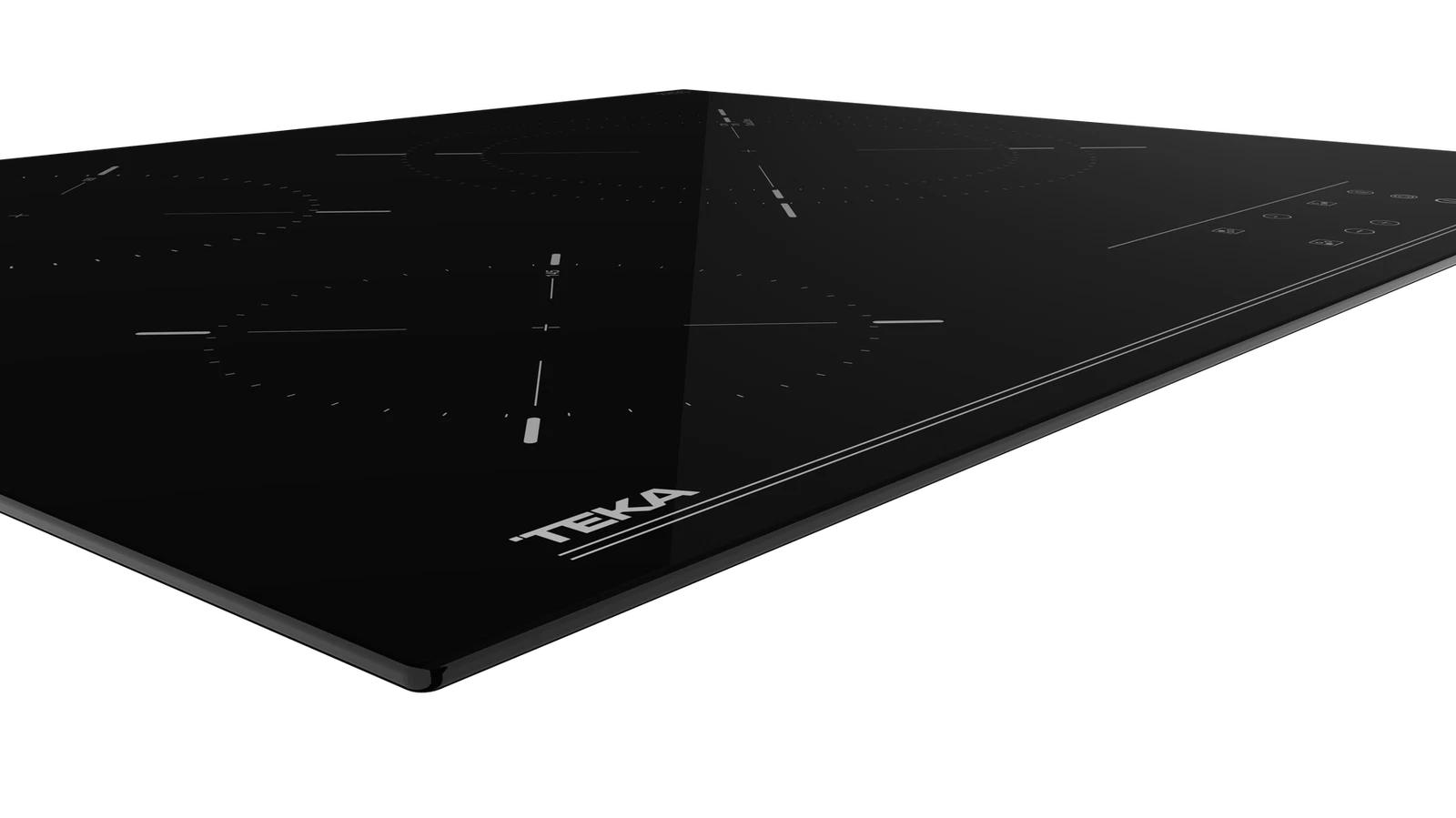 Placa vitrocerámica TEKA TB6315 con 3 zonas de cocción zona grande de 27cm 5400 W negro 60cm - 6