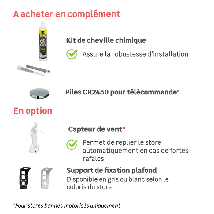 photo achats complémentaires store banne loby 