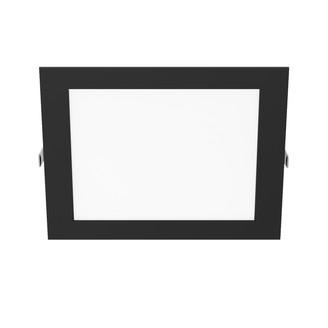 Oprawa stropowa łazienkowa Extraflat czarna 22 cm IP44 Inspire