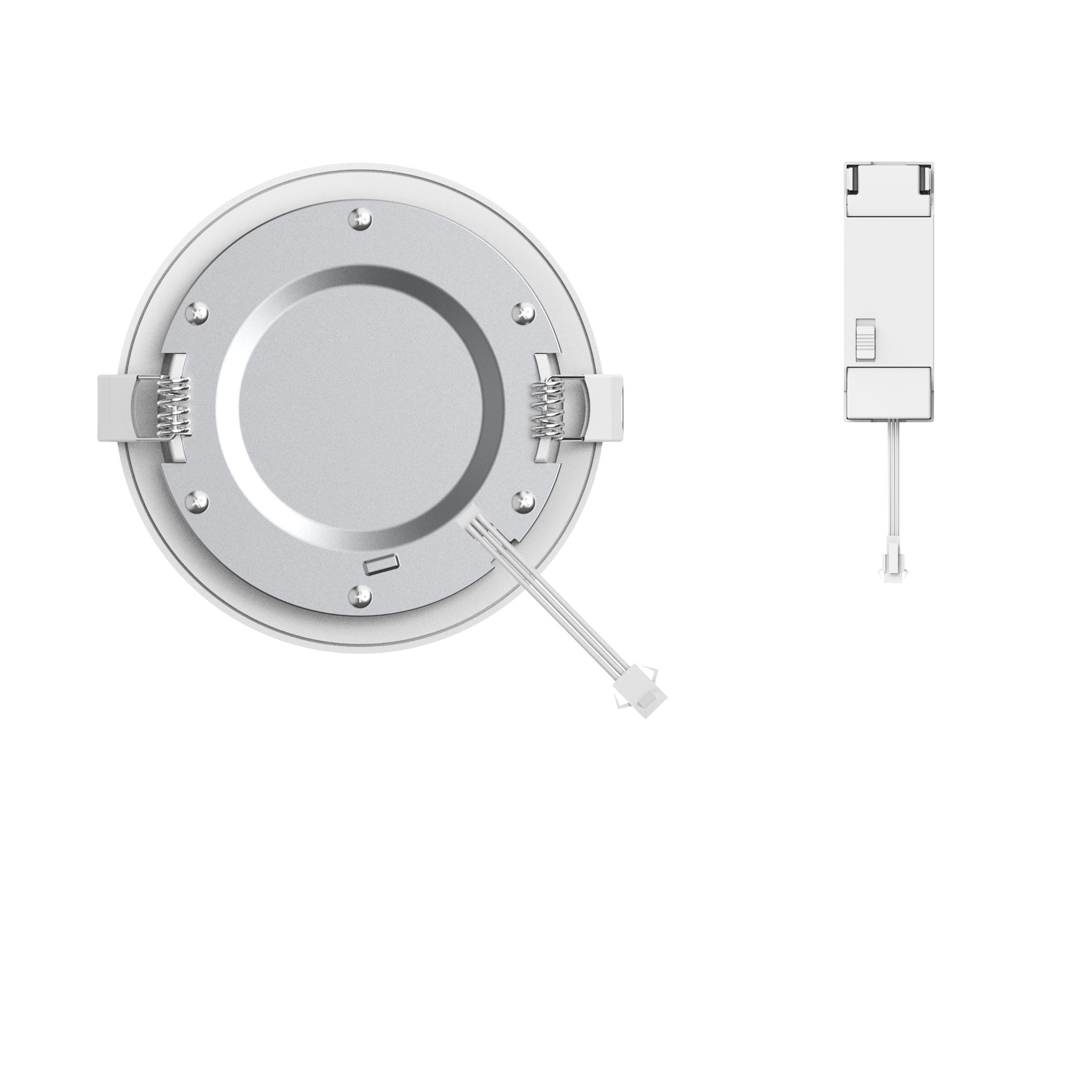 Oprawa stropowa łazienkowa Extraflat biała 12 cm IP44 Inspire - 4