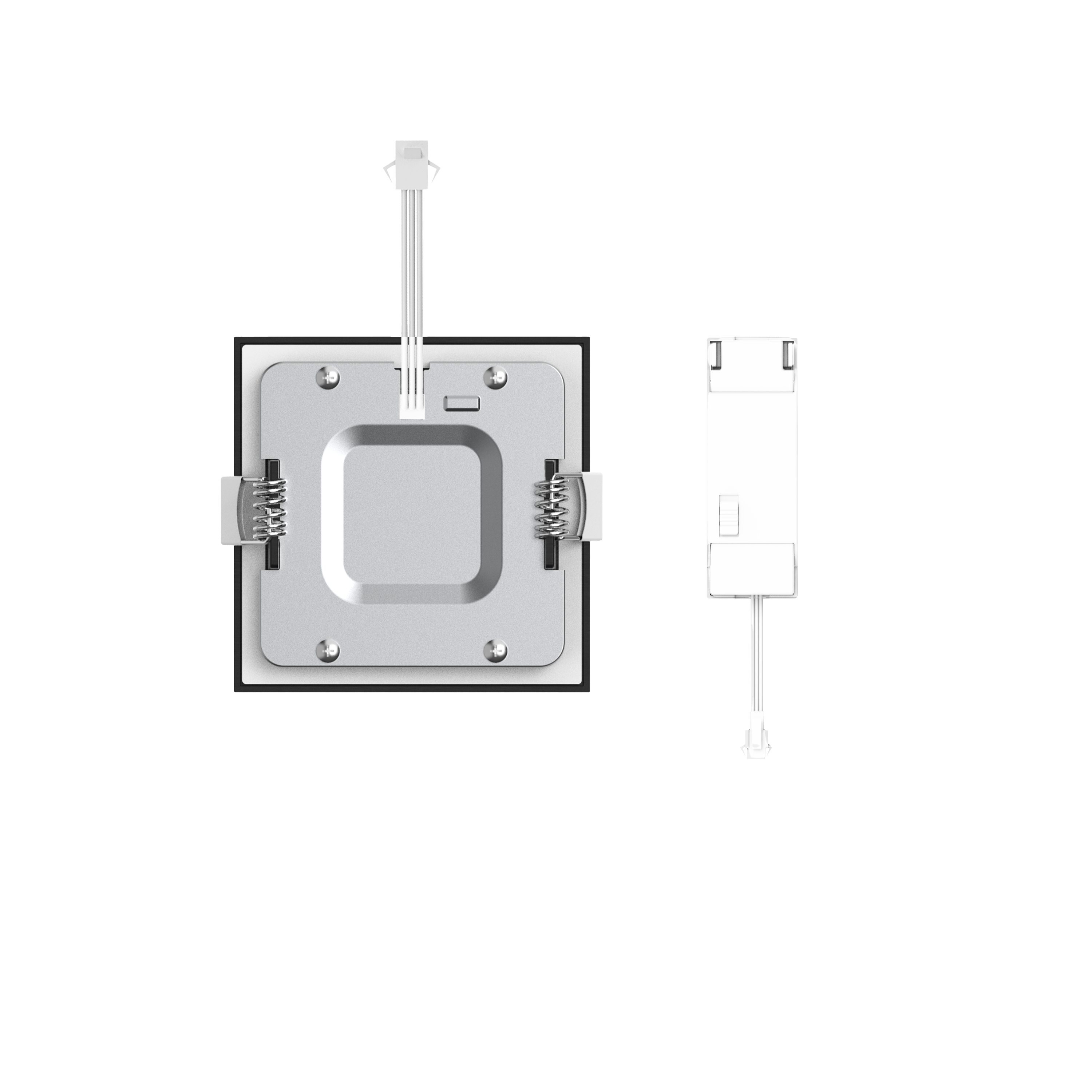 Oprawa stropowa Extraflat czarna 8.5 cm IP44 LED Inspire - 4