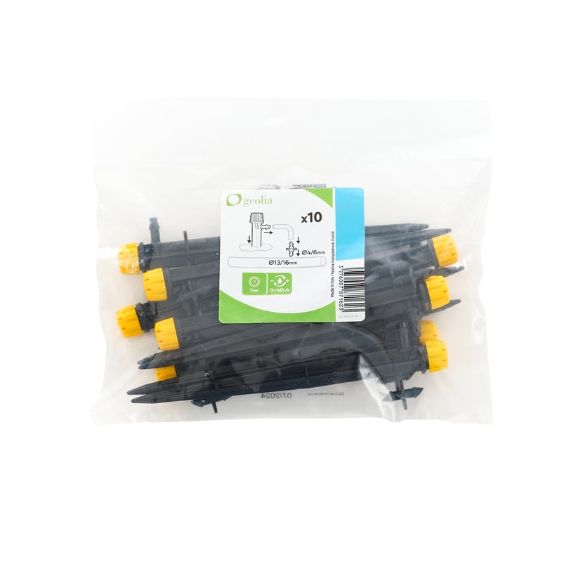 Kroplownik na szpilce regulowany 10szt. 0-60l/h Geolia GEO9227-10