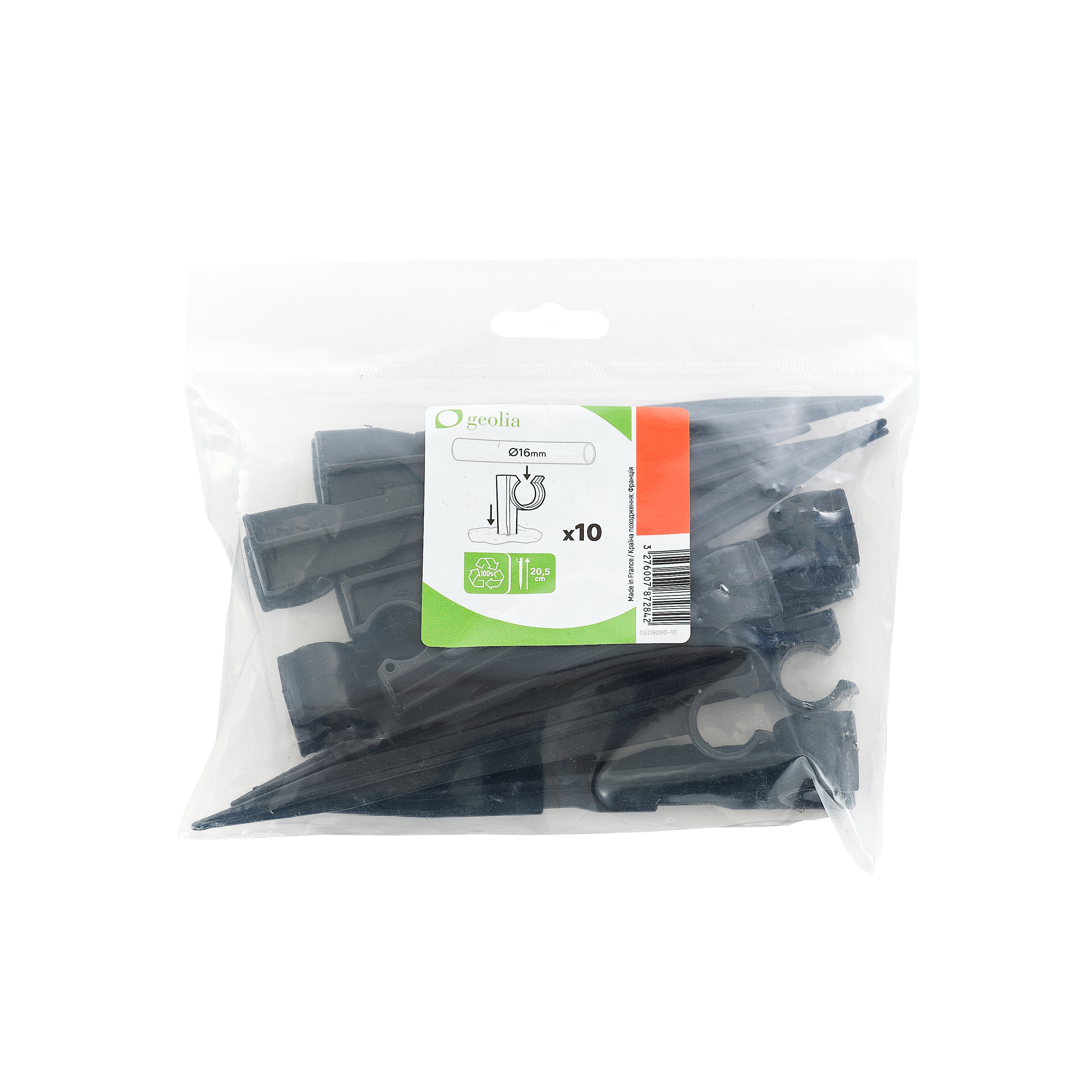 Szpilki do rur do nawadniania kropelkowego 16 mm 10 szt. GEO9090-10 Geolia