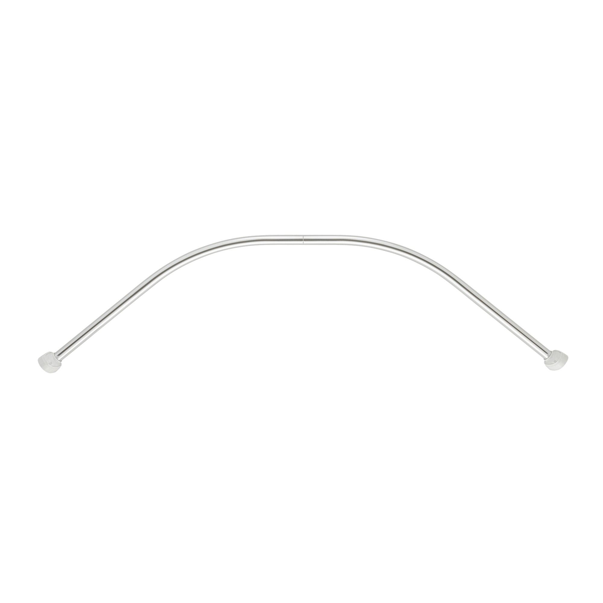 Barra de cortina ducha gris / plata 88 cm