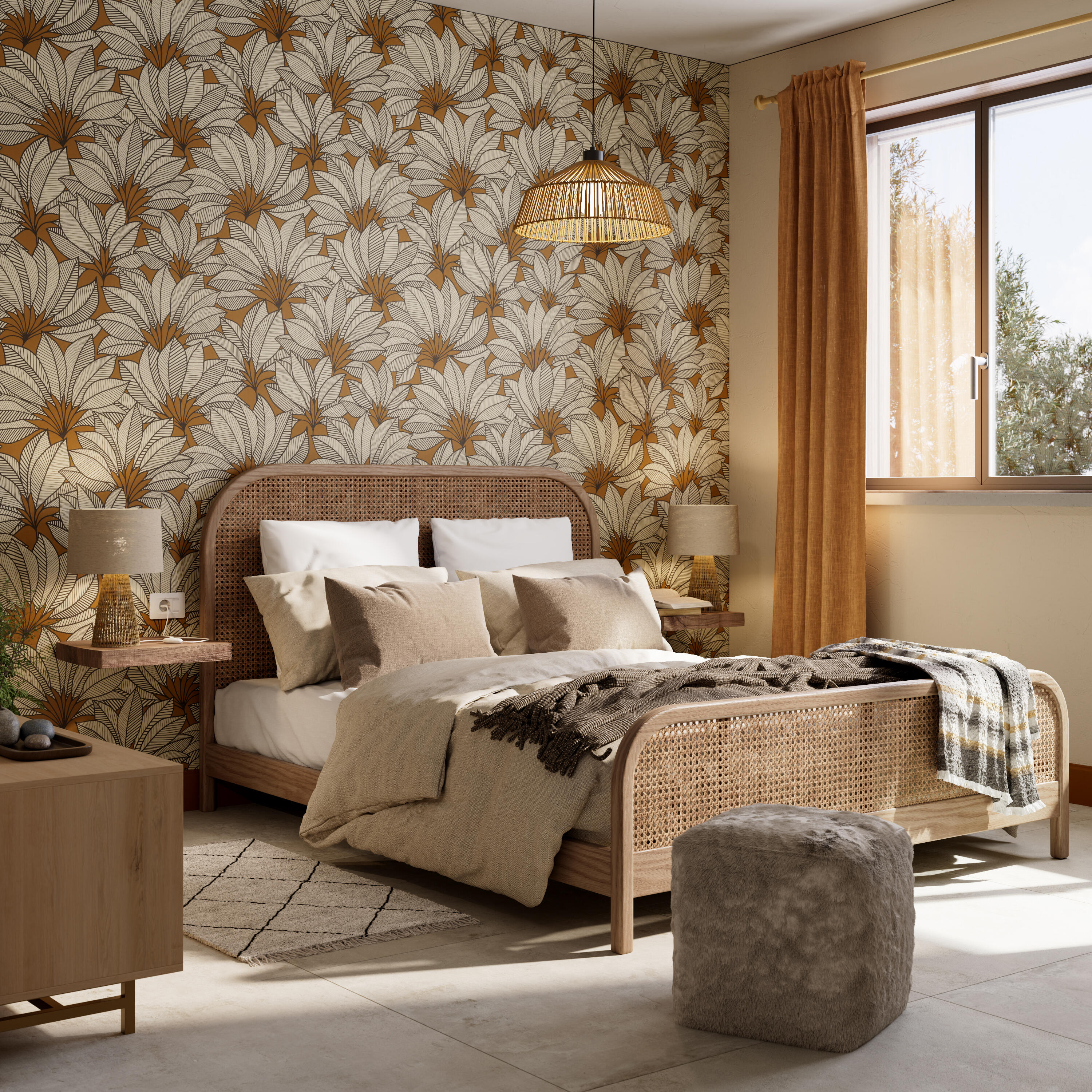 Pittura per interni per parete e soffitto super lavabile, LUXENS monomano beige paper 2 opaco, 2.5 L - 6