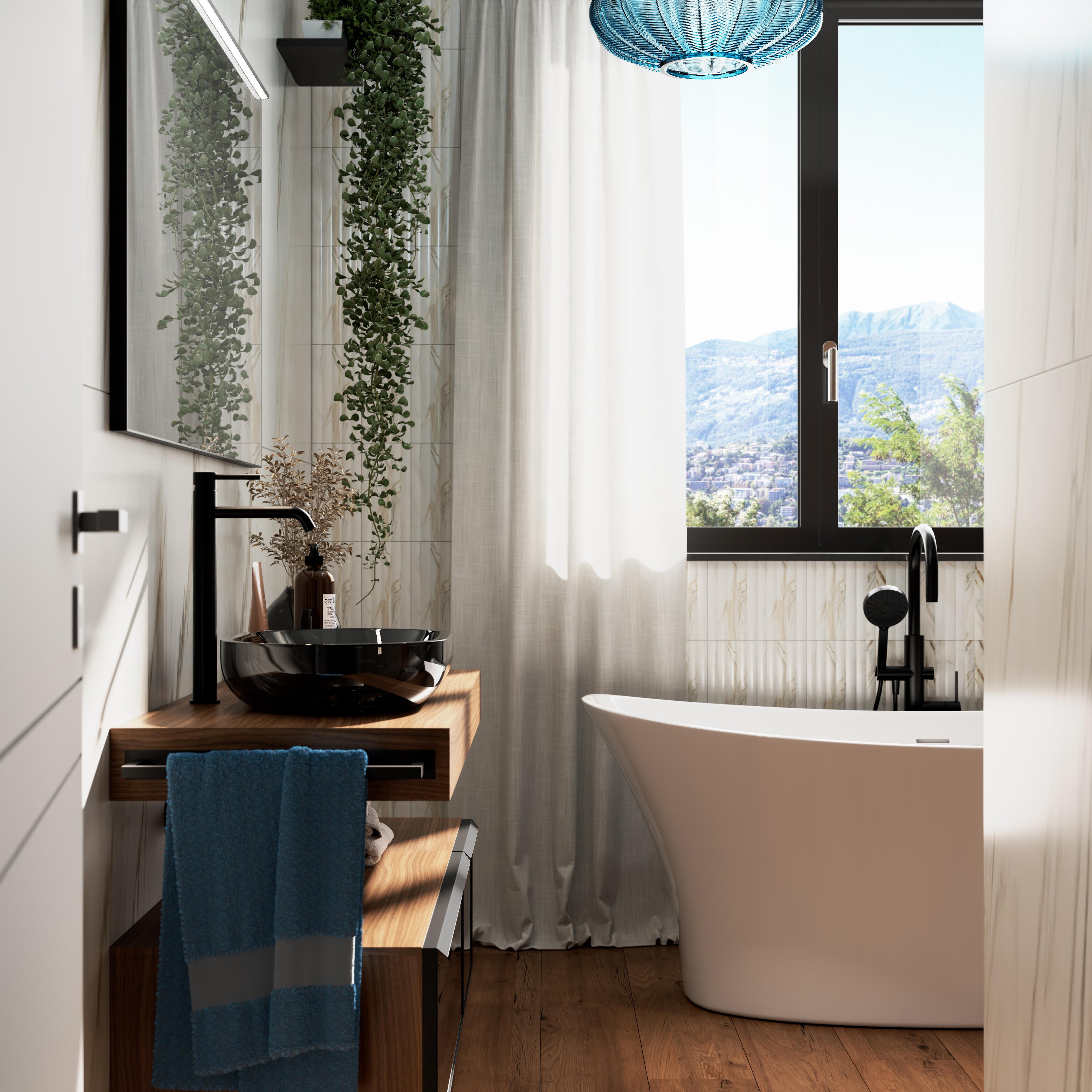 Piastrella da rivestimento interno in gres porcellanato 12.5 x 25 cm non rettificato smaltato bianco lucido CALA GOLD REEDS Sp. 9 mm 0.81 mq - 3