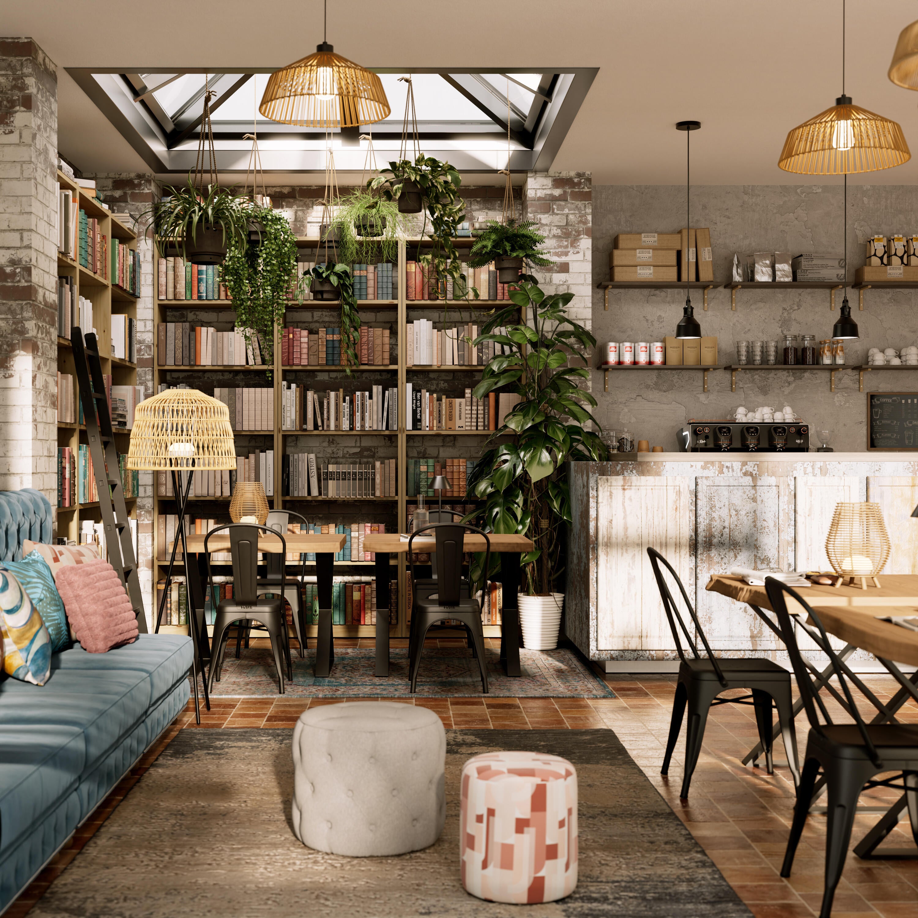 Candeeiro de teto suspenso MIKONA E27 1 luz D38cm branco corda inspire - 17