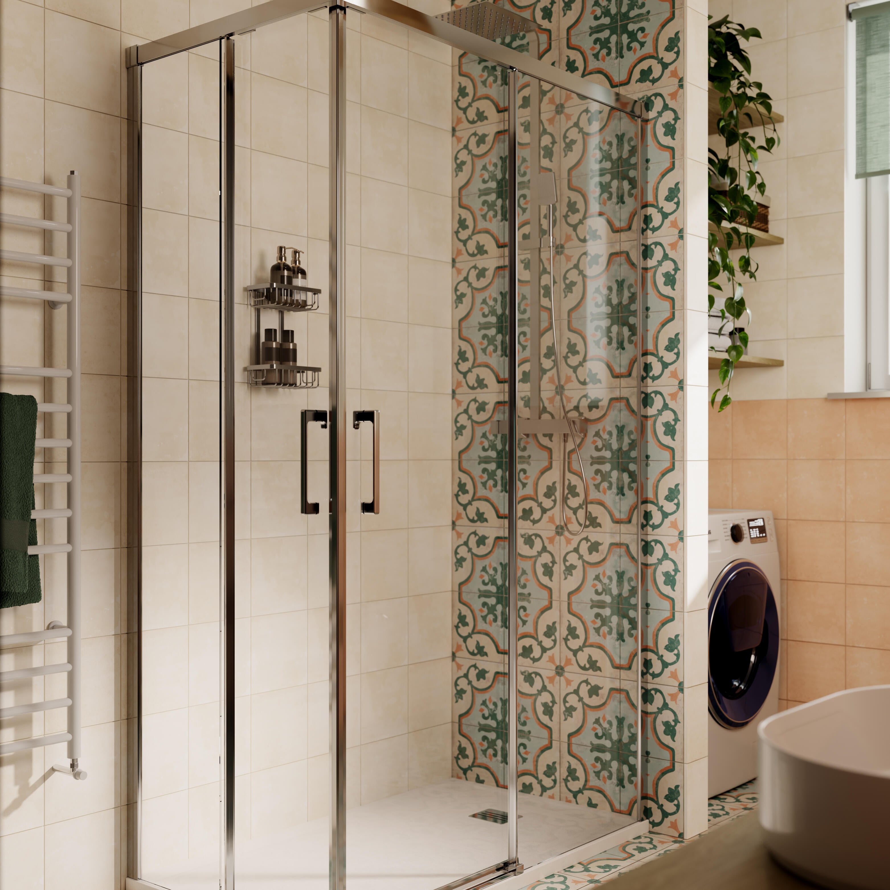 Colonna doccia con miscelatore Studio termostatico cromo - 3