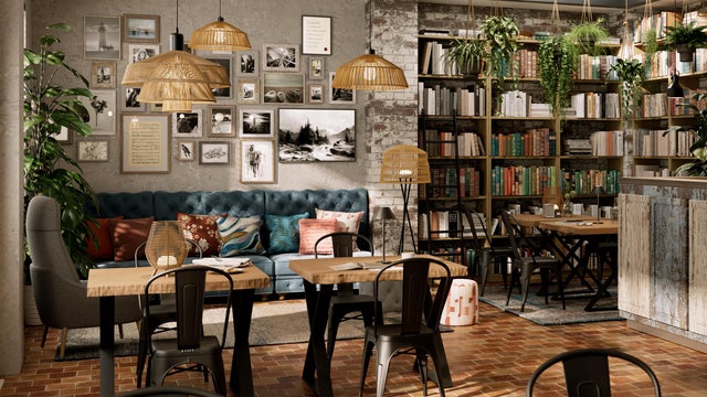 salón rústico