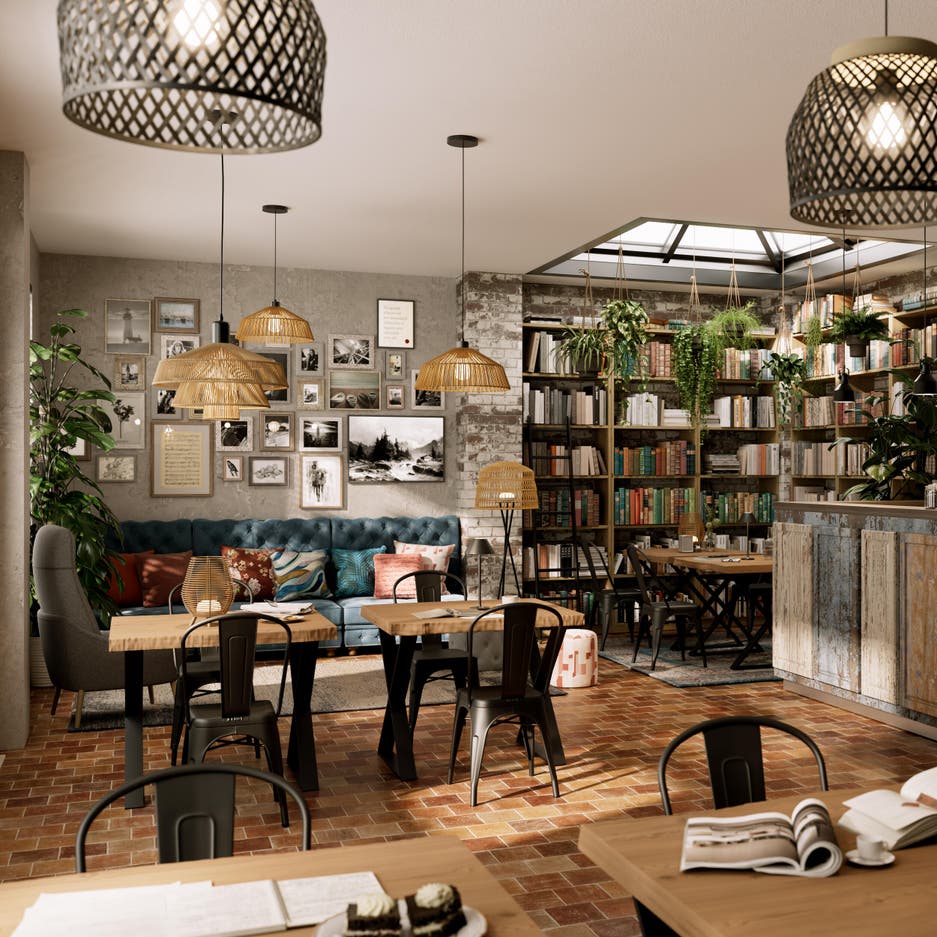 salón rústico