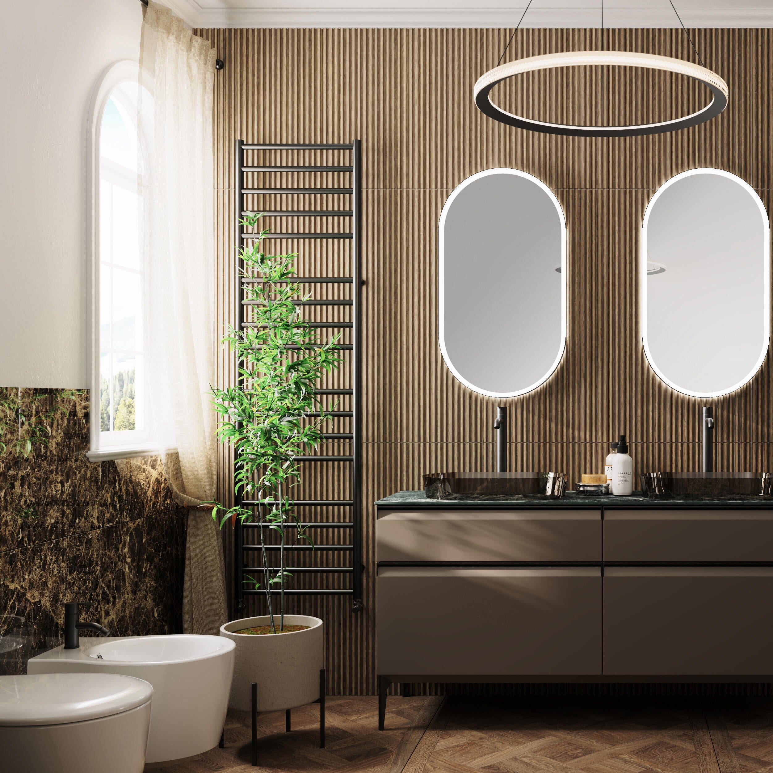 Bidet sospeso bianco opaco soft OLYMPIA CERAMICA L 36 x H 42 x P 55 cm - 2