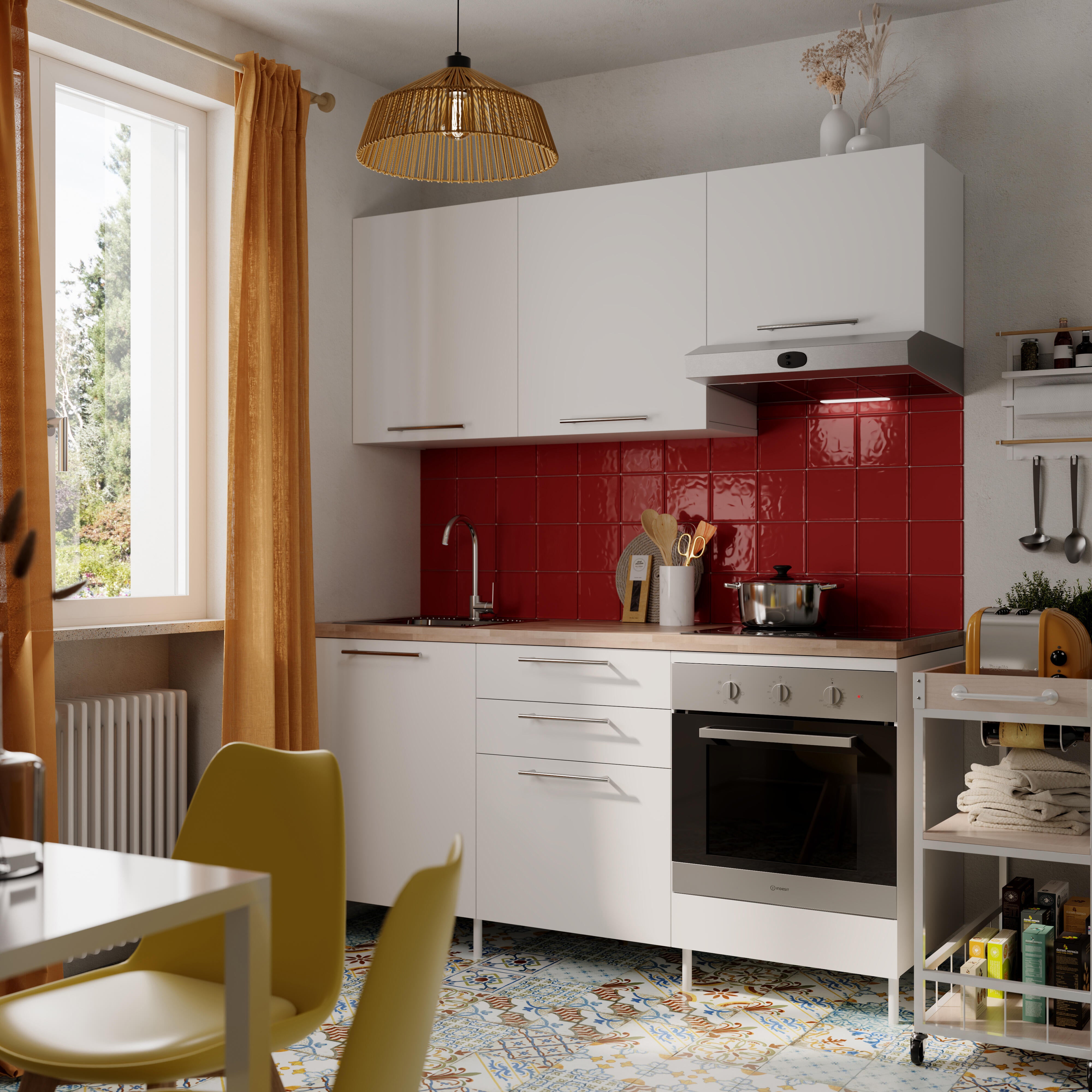 Candeeiro de teto suspenso MIKONA E27 1 luz D38cm branco corda inspire - 13