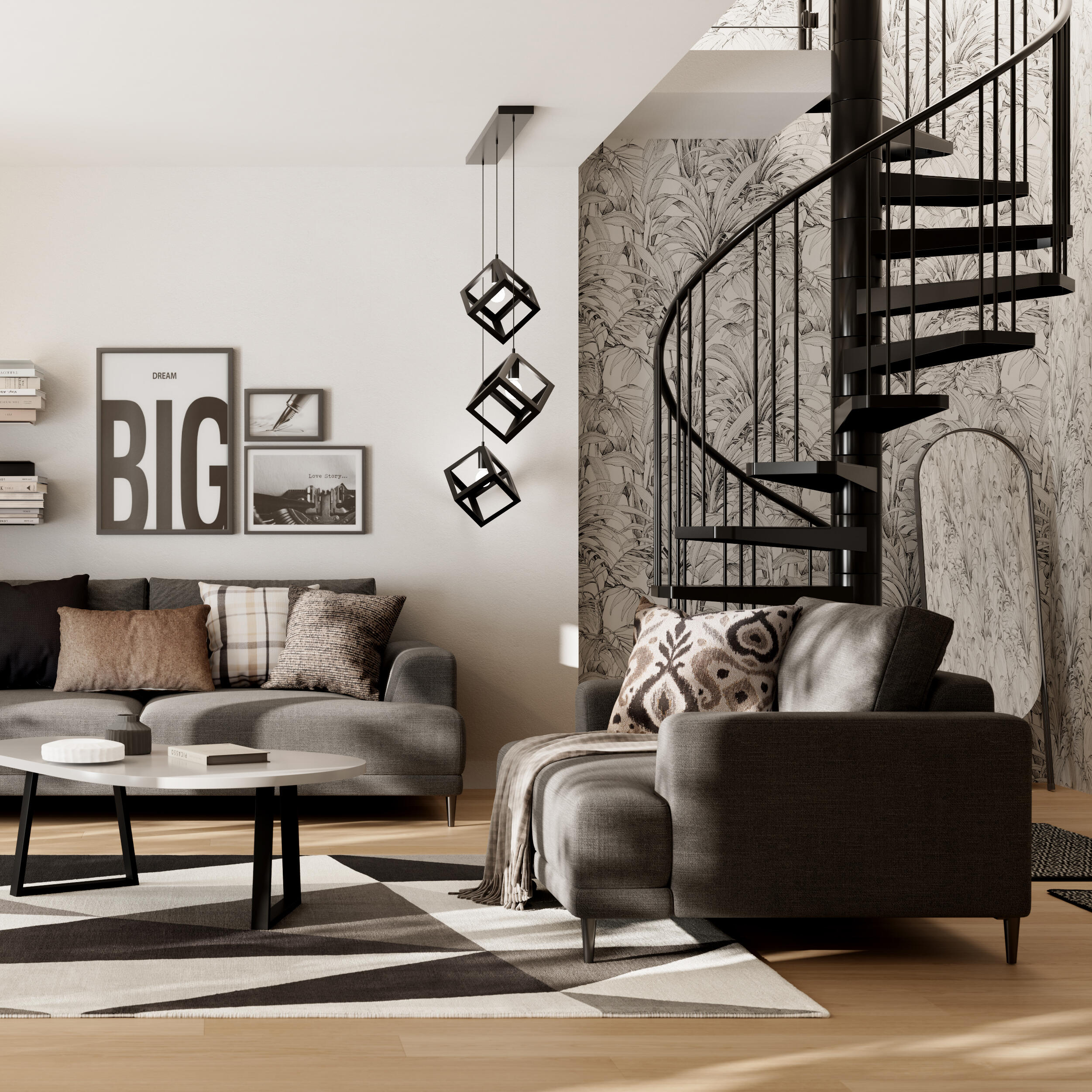 Pavimento vinílico SPC click flutuante Louth forte Artens 5 mm com base NAT305 - 2