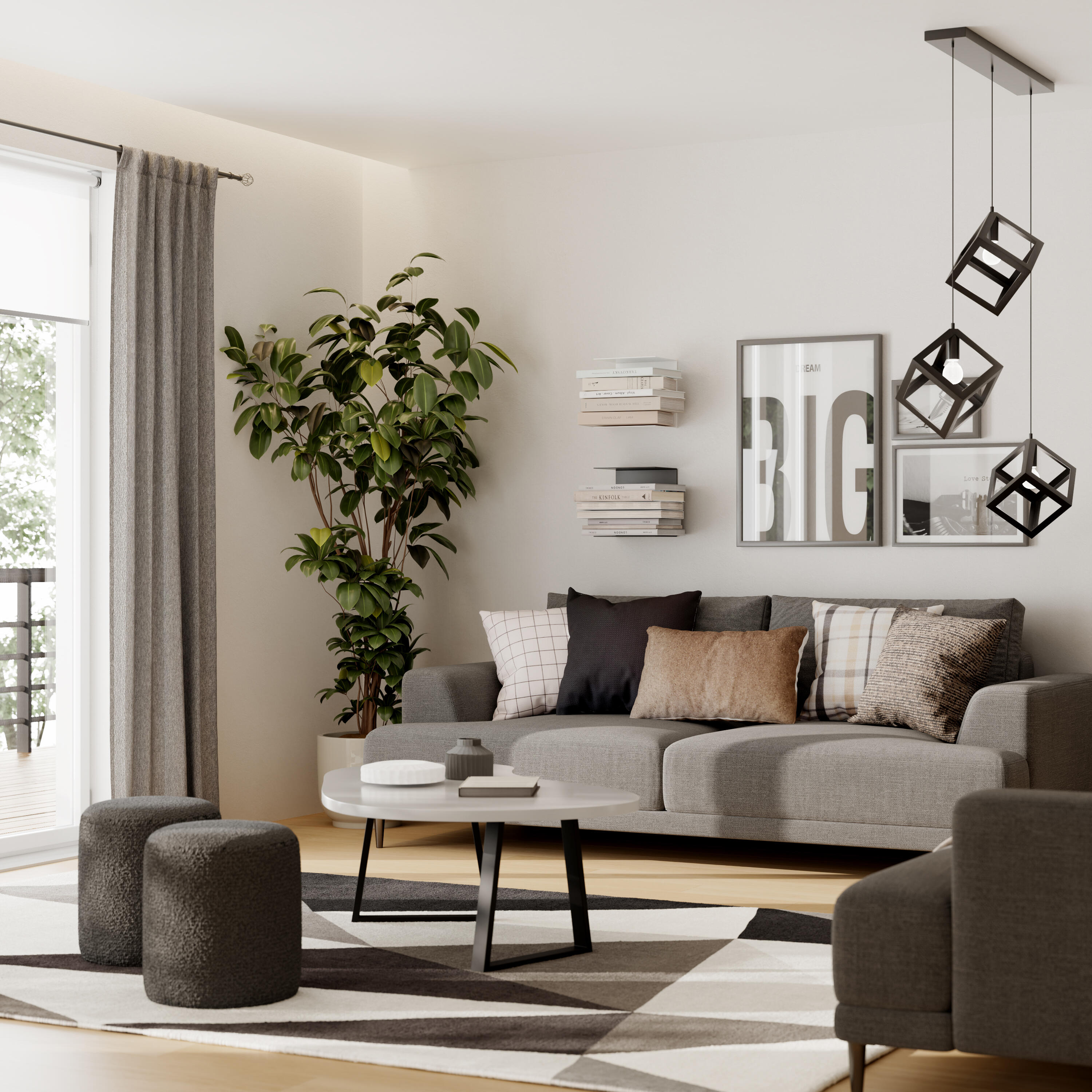 Gamba per mobili fissa TRAPEZIO STEELMI in acciaio nero opaco H 40 cm - 4