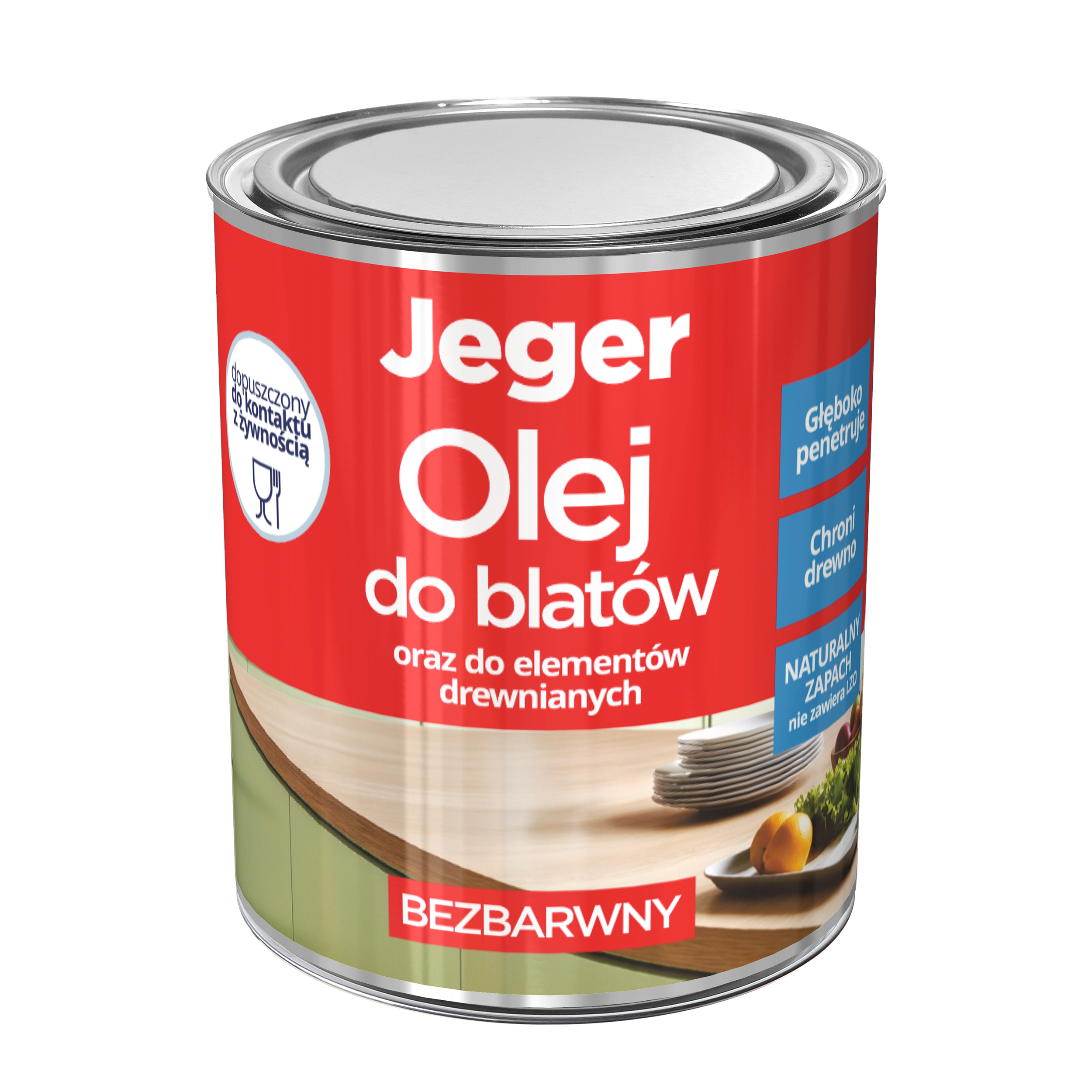 Oleje do blatów bezbarwny 0.5 l Jeger