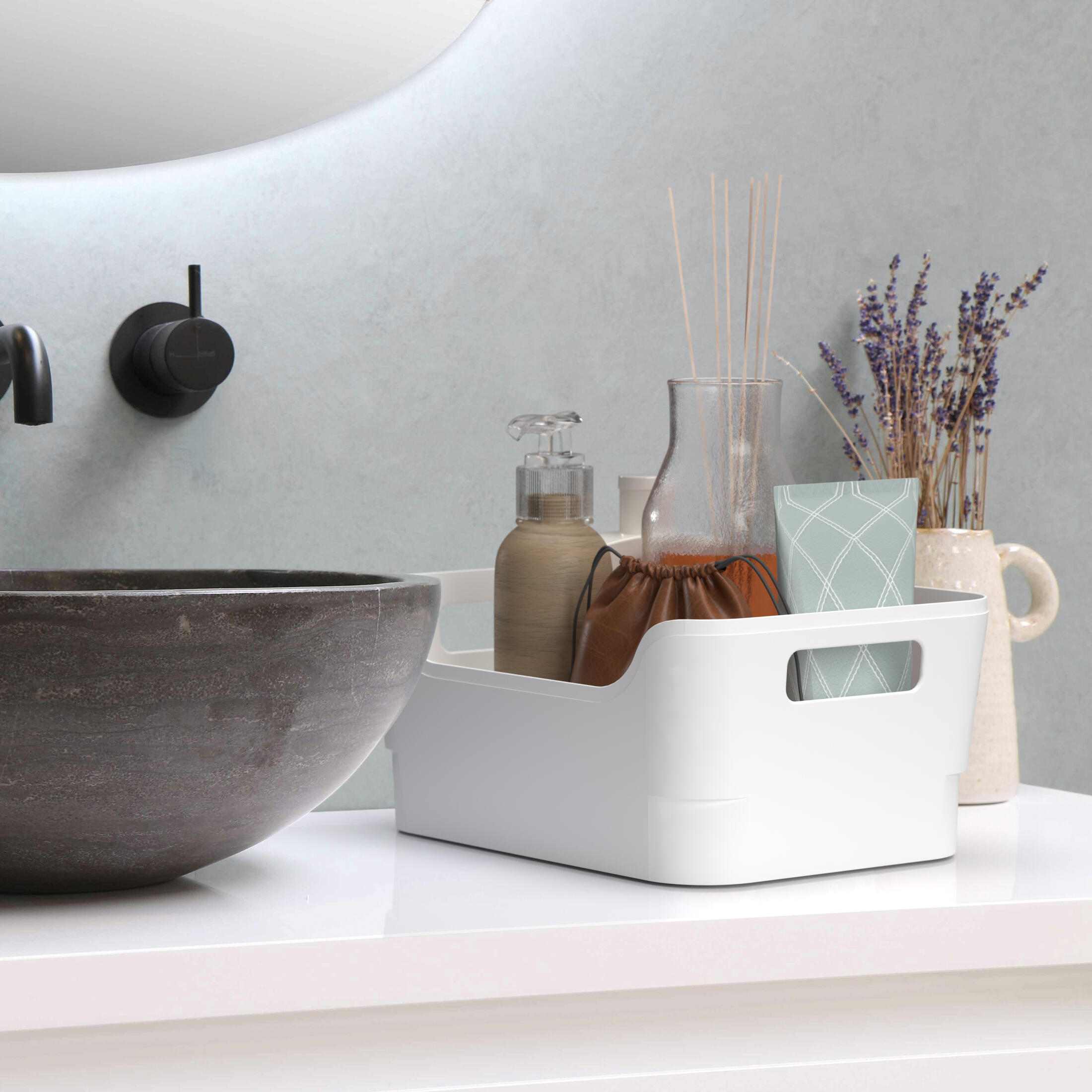 Scatola R-Shape Grande 8L L 23 x H 10 x P 34 cm bianco - 2