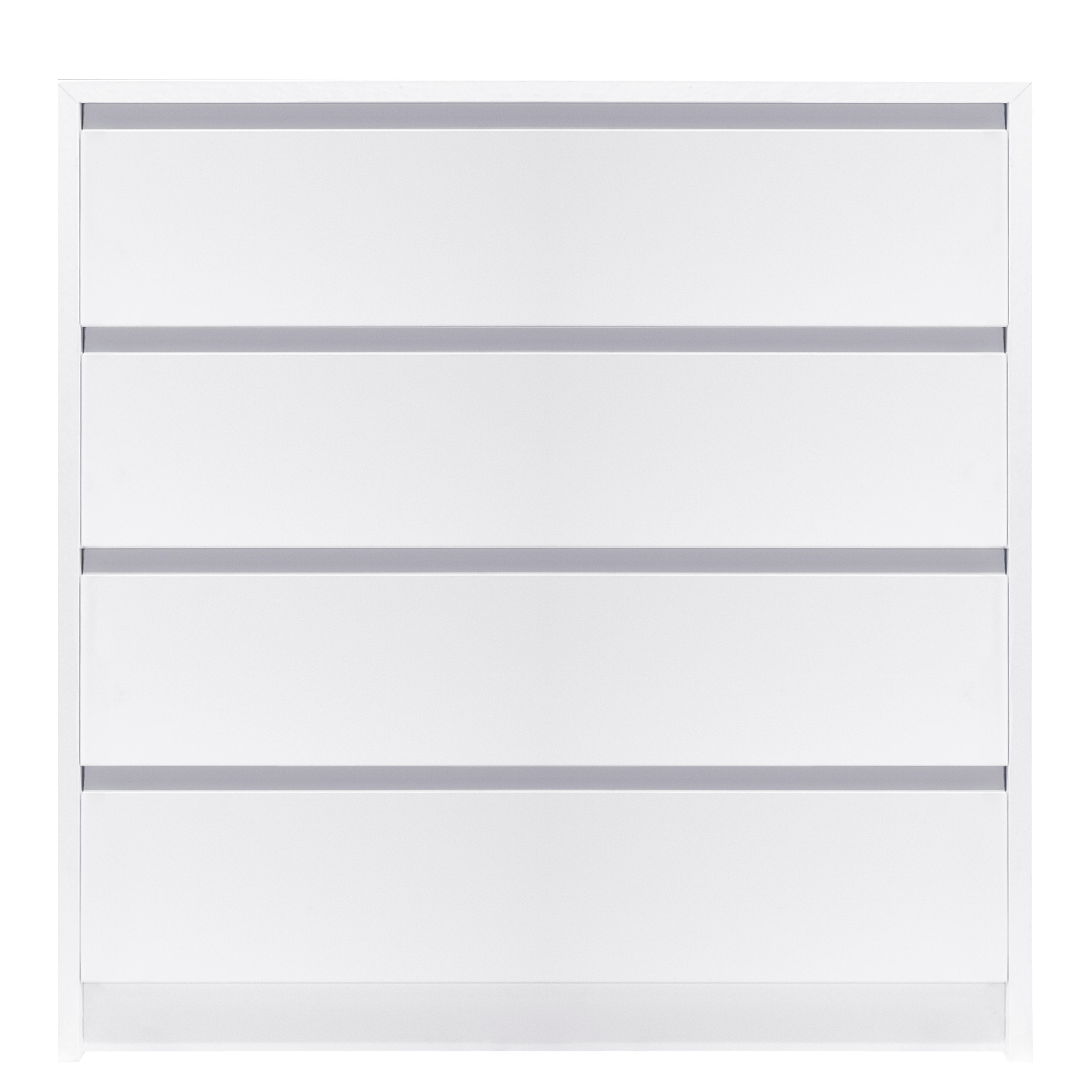 CAJONERA PARA ARMARIO MONTADA 4 CAJONES BLANCO 72X70X50CM - 5