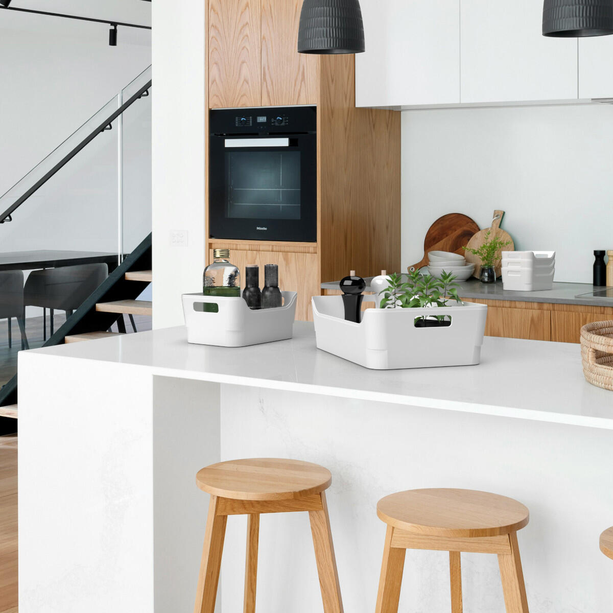 Scatola R-Shape Medio 4L L 17 x H 10 x P 23 cm bianco - 3