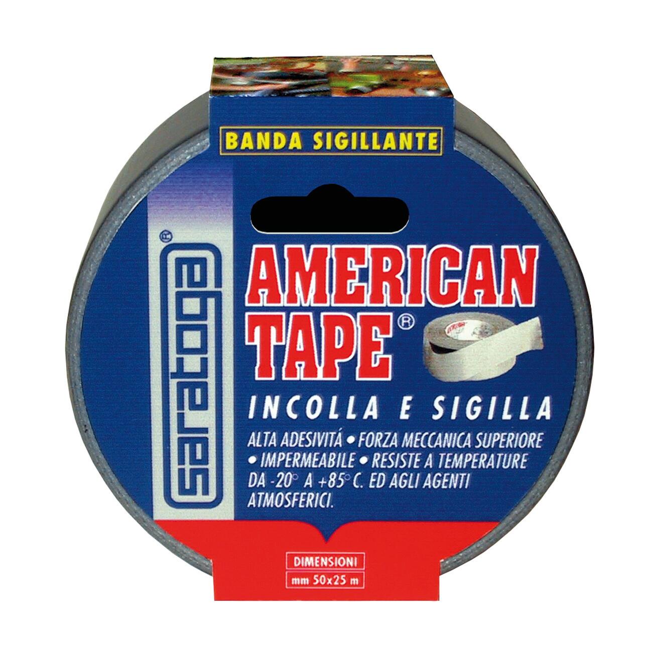 Nastro adesivo telato/rinforzato 48mm x 25m, colore argento