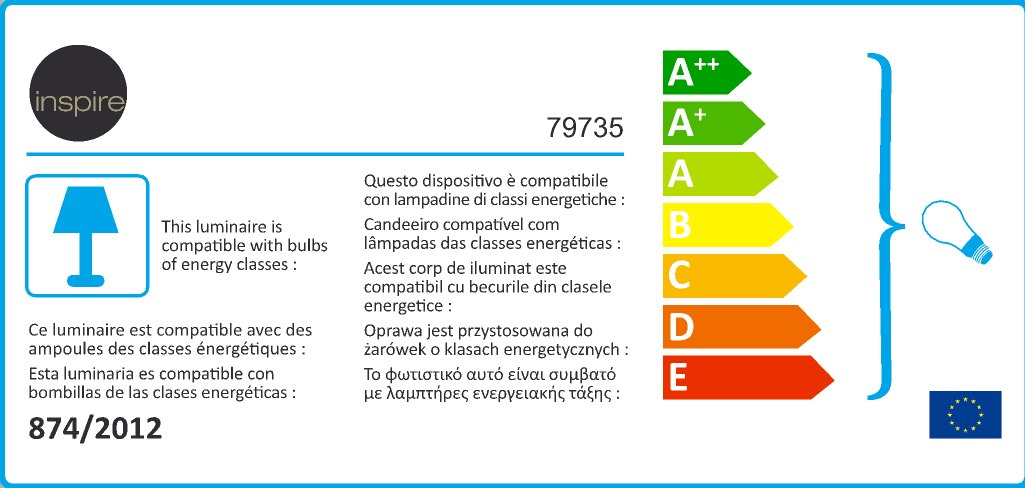 Plafon SITIA 48 cm czarny 3 x E27 INSPIRE - 6