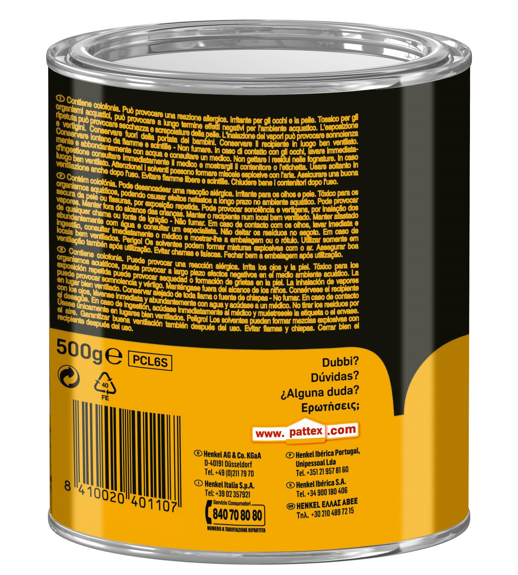 Cola de contacto PATTEX LÍQUIDA 500ML - 9