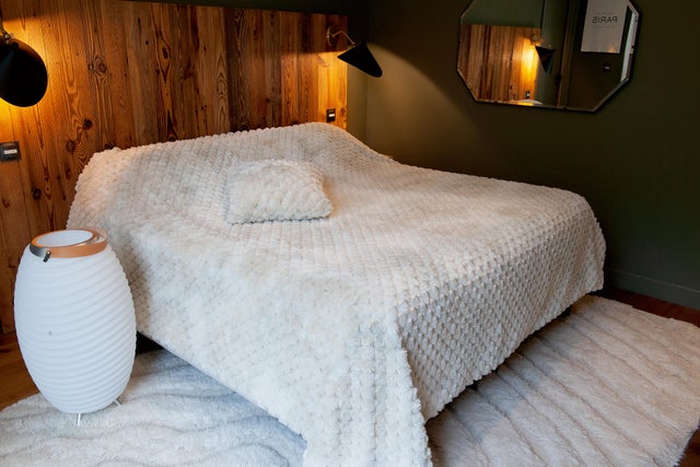 Plaid Lofoten, beige l.130 x L.160 cm