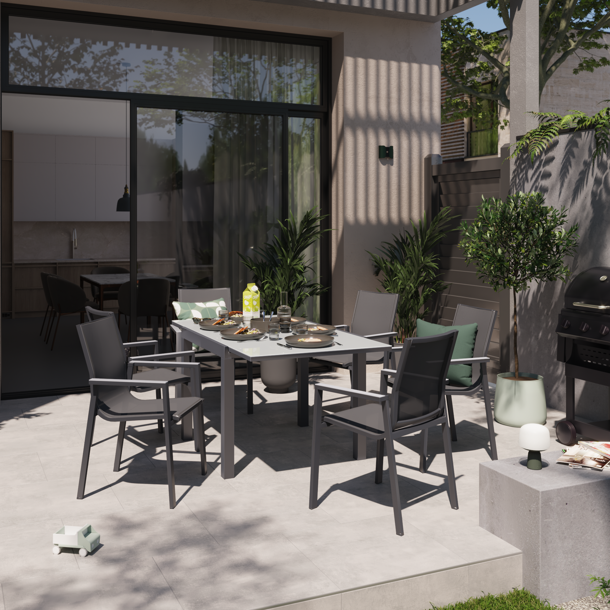 Fauteuil NATERIAL Odyssea Gamma gris anthracite - 4