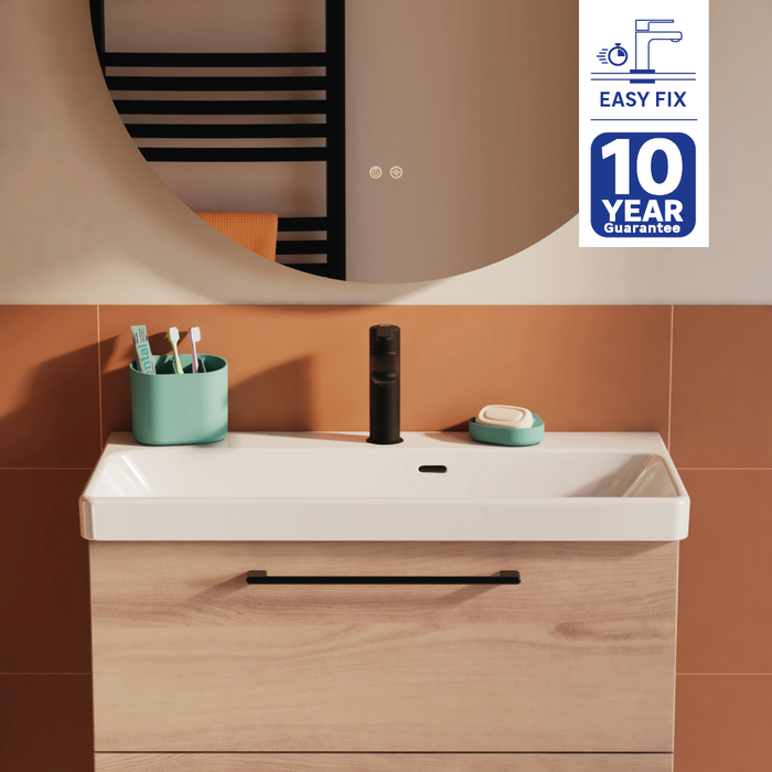 bateria umywalkowa easy fix black easy sensea
