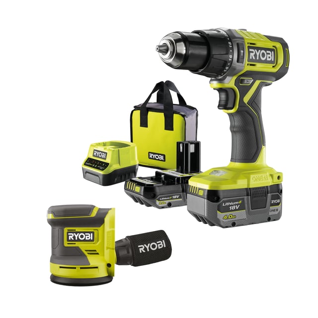 Pack de 2 outils sans fils RYOBI Rpd18-2c42srros, 2 batteries 4Ah, 2Ah