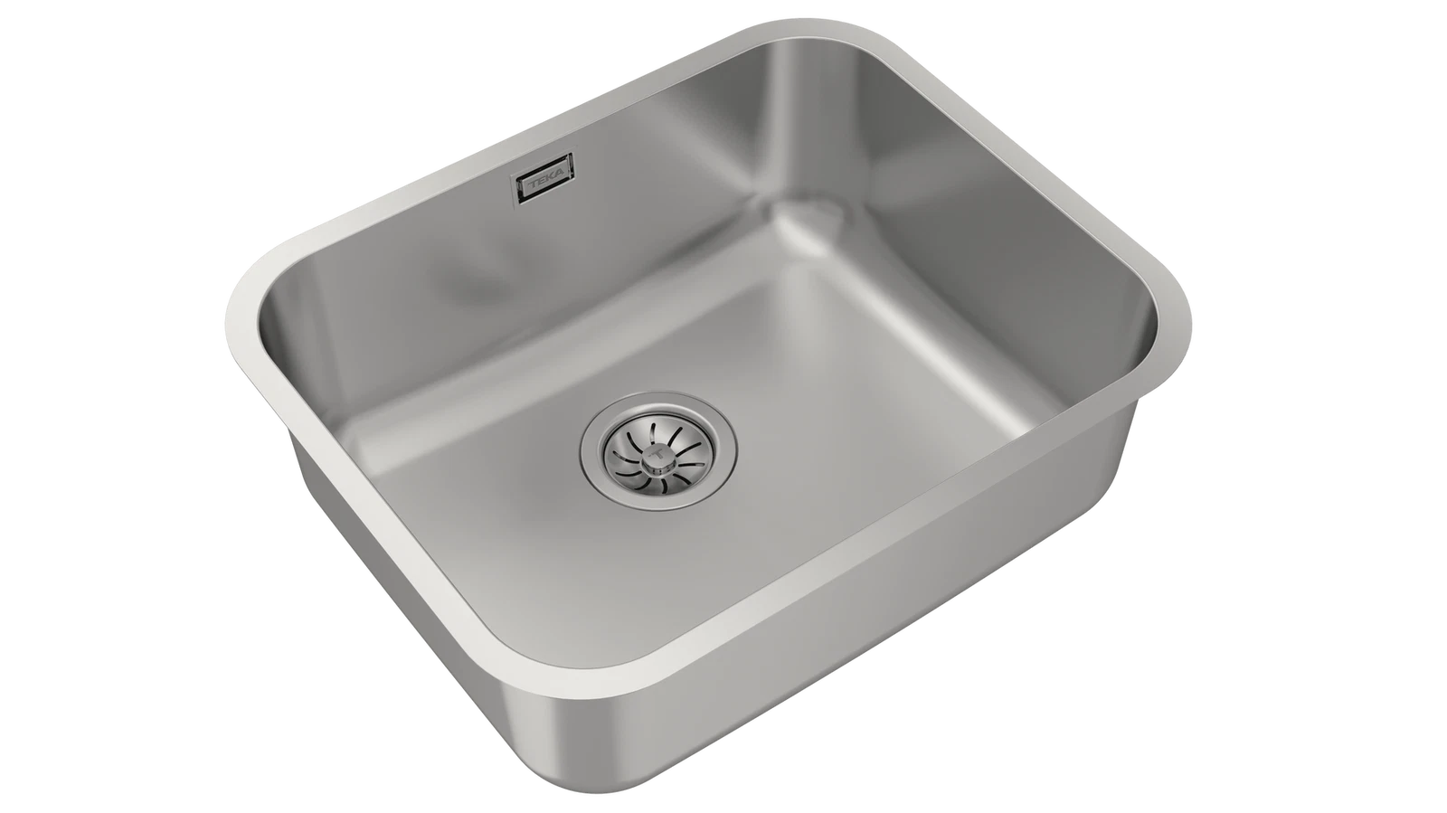 Lava-louça 1 cuba sem escorredor 54 x 44 cm inox cinza Teka - 10