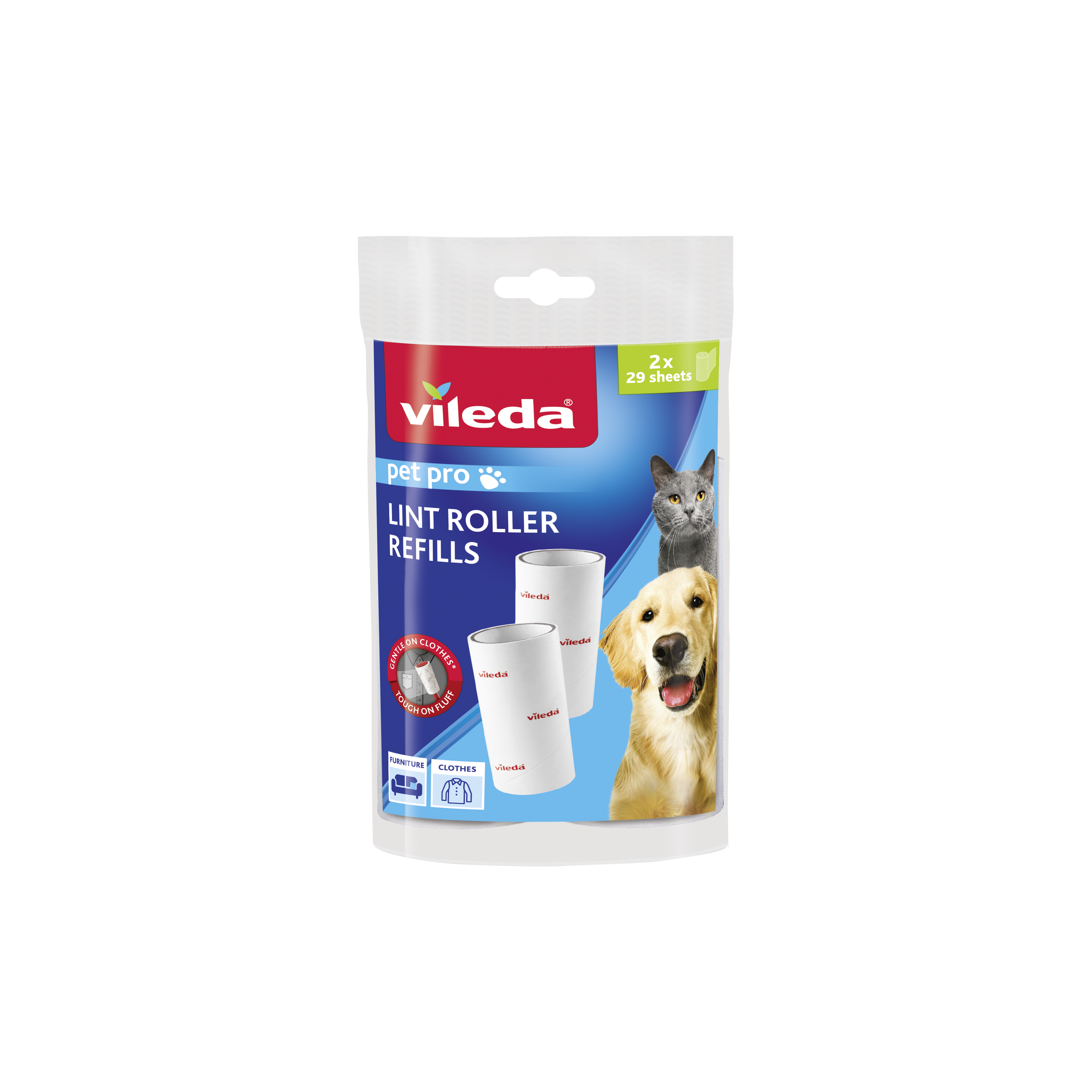 Recambio de rodillo quitapelusas pet pro vileda