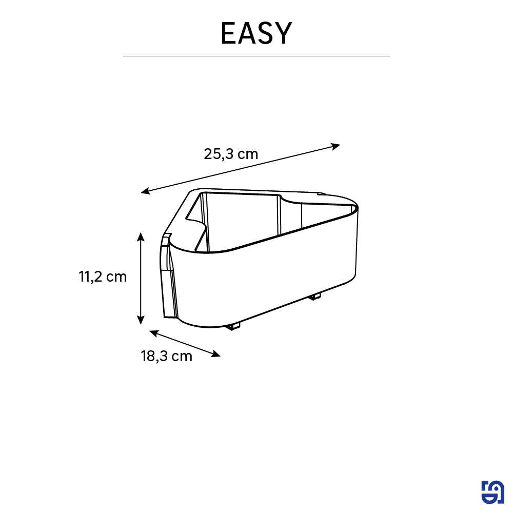 Etagère de douche d'angle blanche à ventouser au mur easy SENSEA - 4