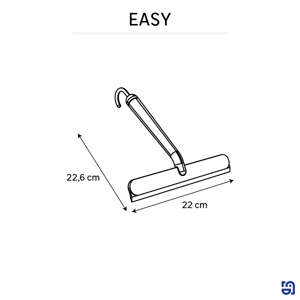 Rodo limpa-vidros preto Easy Sensea - 6