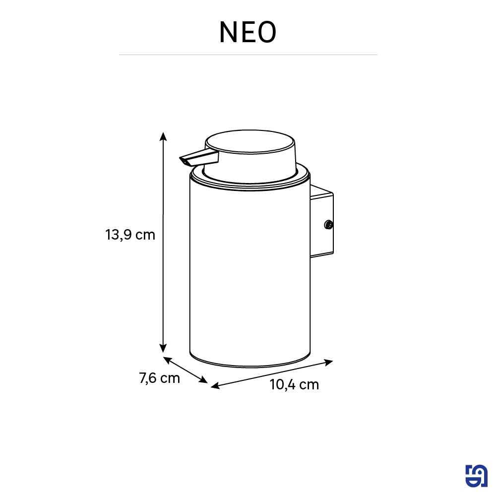 Distributeur de savon noir Neo SENSEA - 2
