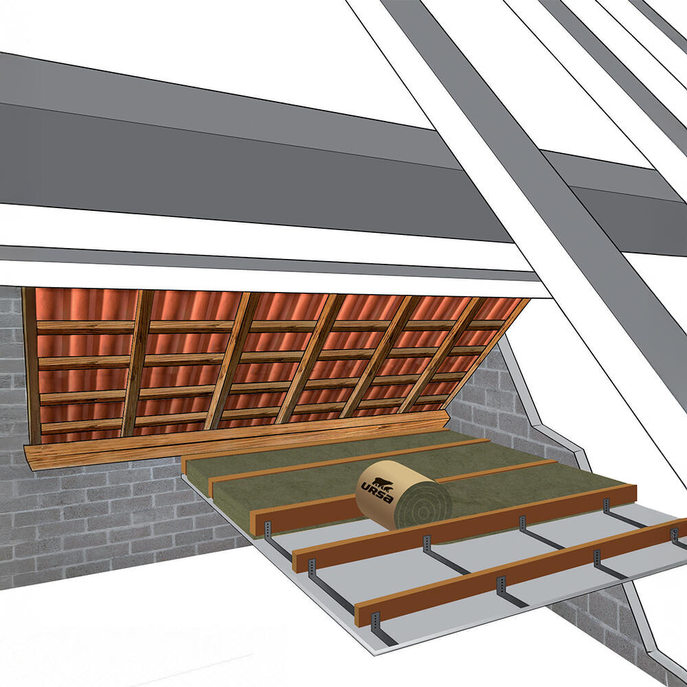 Rouleau laine de verre kraft ESSENTIA TH40 Ep200mm 5x1.2m R=5 - 2