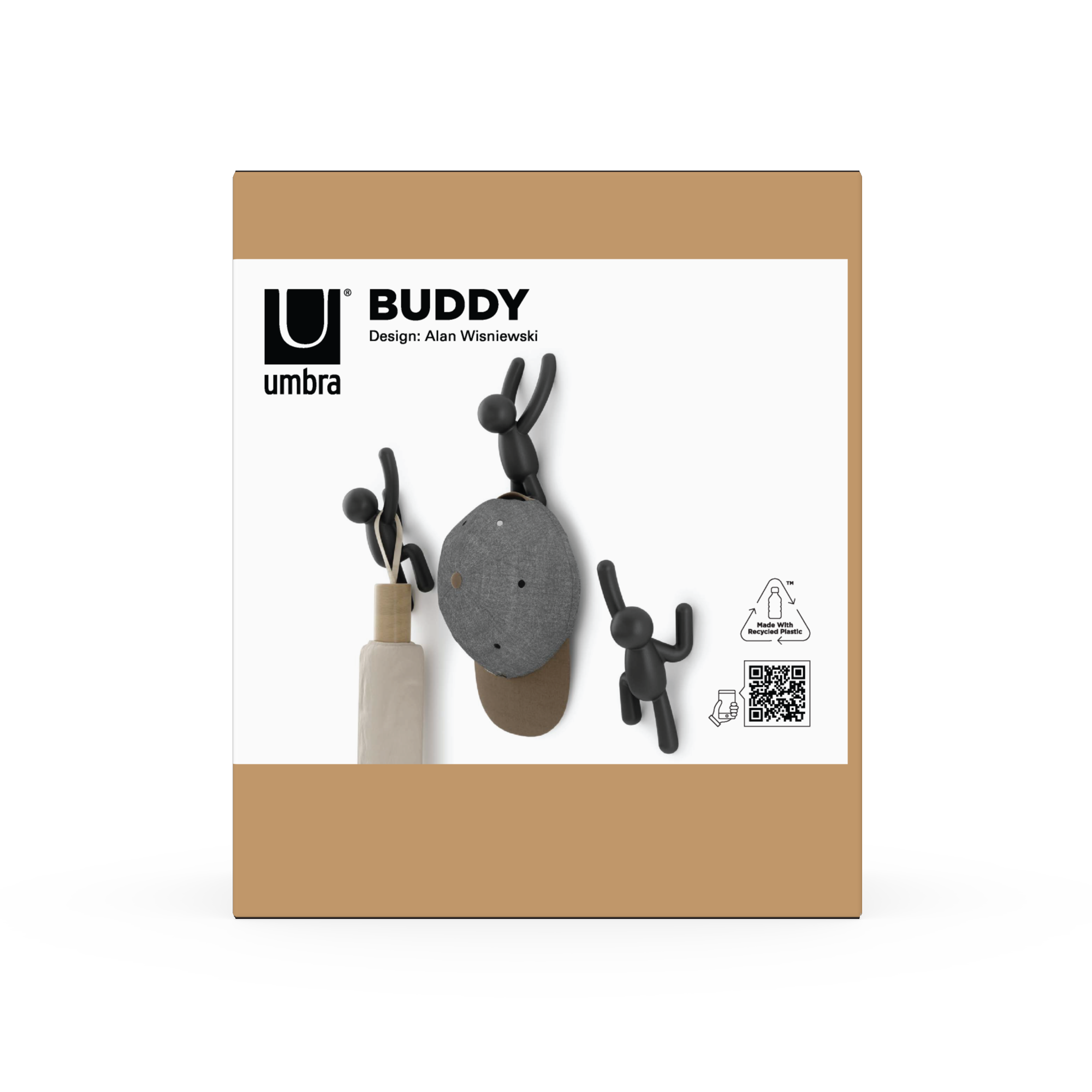 Figurine Buddy, noir H.16.5 x l.9 cm - 9