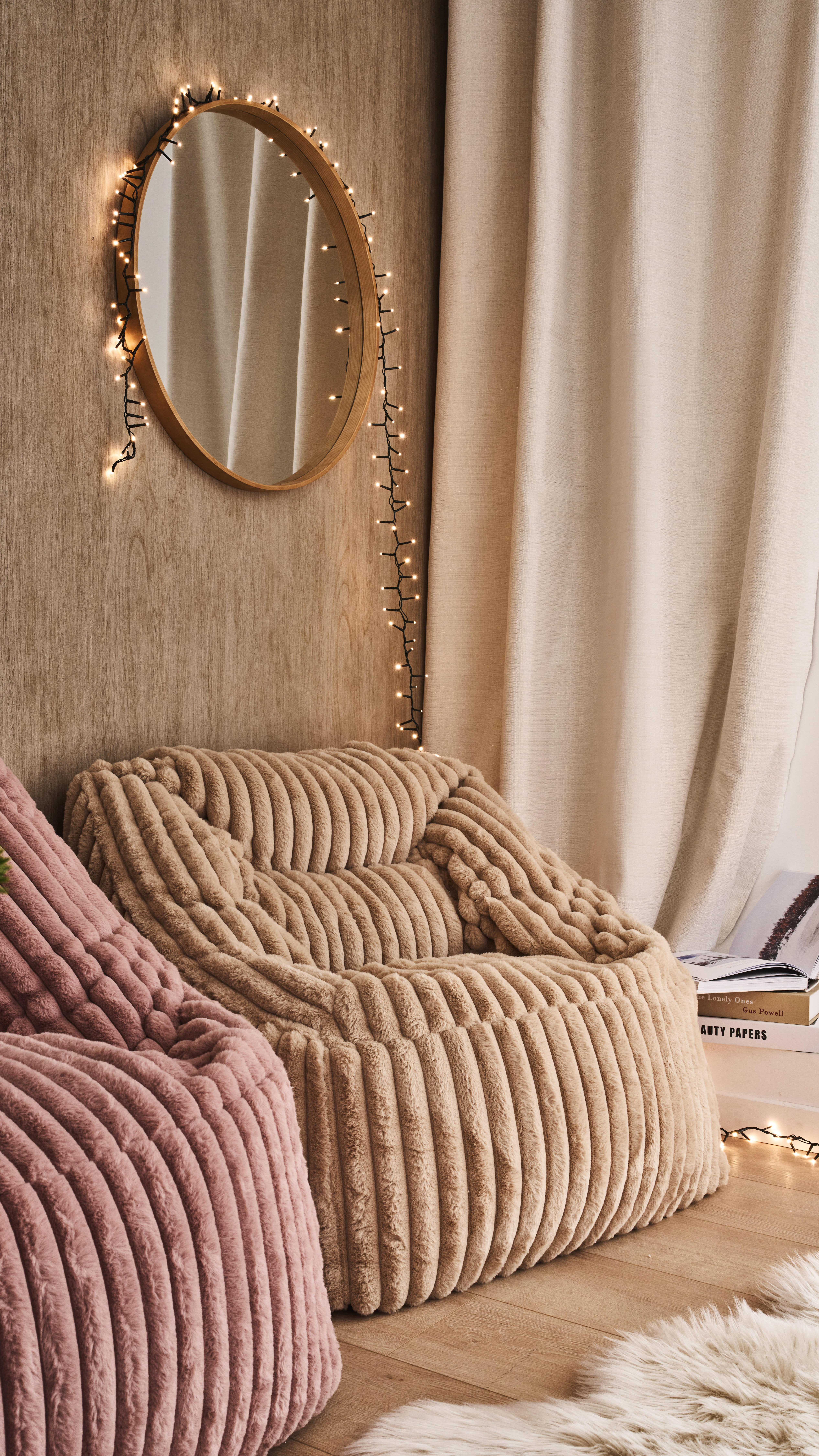 Espelho decorativo 62 cm madeira Nordik Inspire - 15