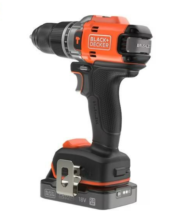 Berbequim percutor sem fio brushless 18V 50 Nm  2 baterias e carregador Black+Decker BLD683D2XK-QW - 3