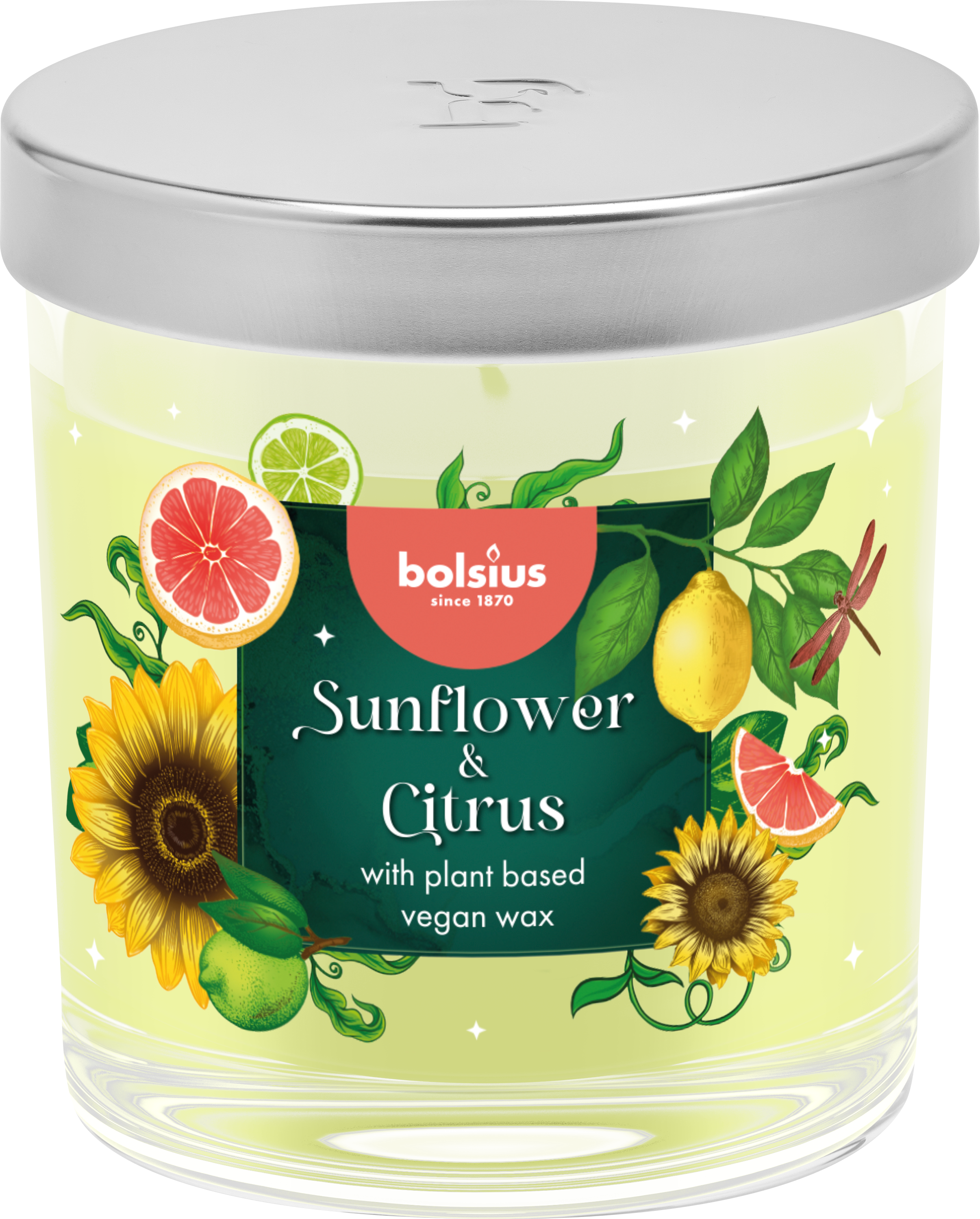 Świeca zapachowa Floral Fusion Słonecznik &amp; Cytrusy Bolsius