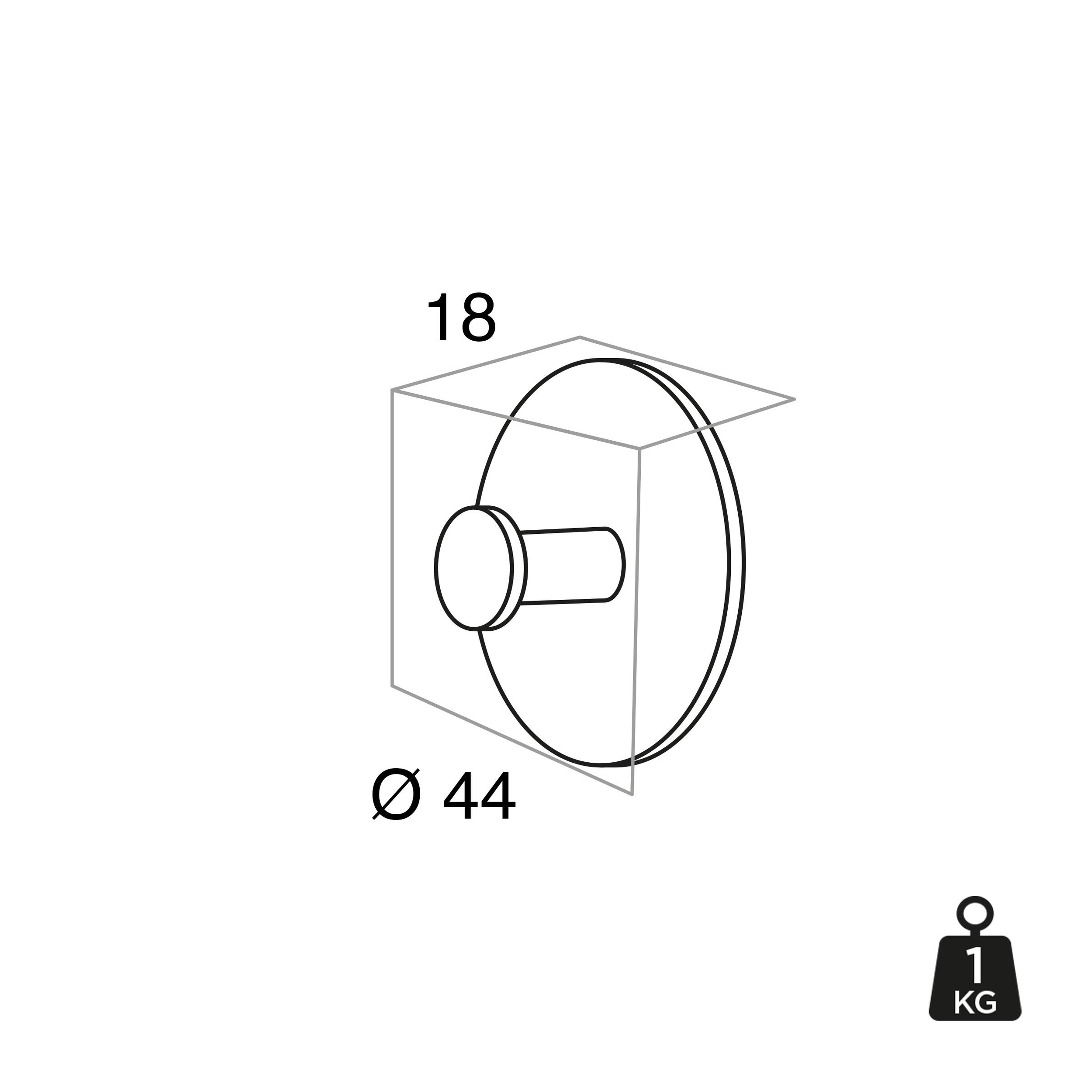Haczyk łazienkowy na ręcznik samoprzylepny Tiger Base stalowy srebrny - 2