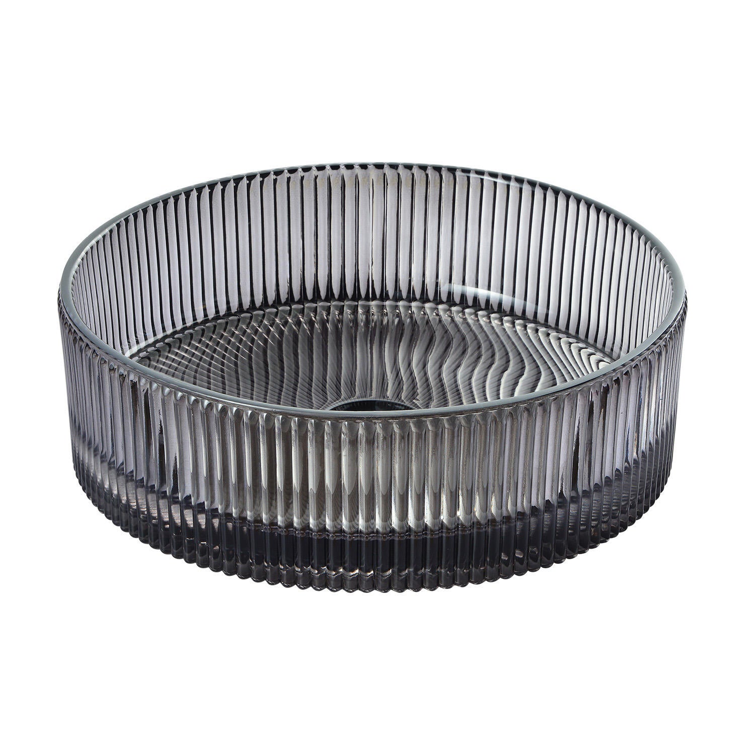 Vasque à poser verre rond Tally H.11.2 x Diam.36 cm noir brillant - 8