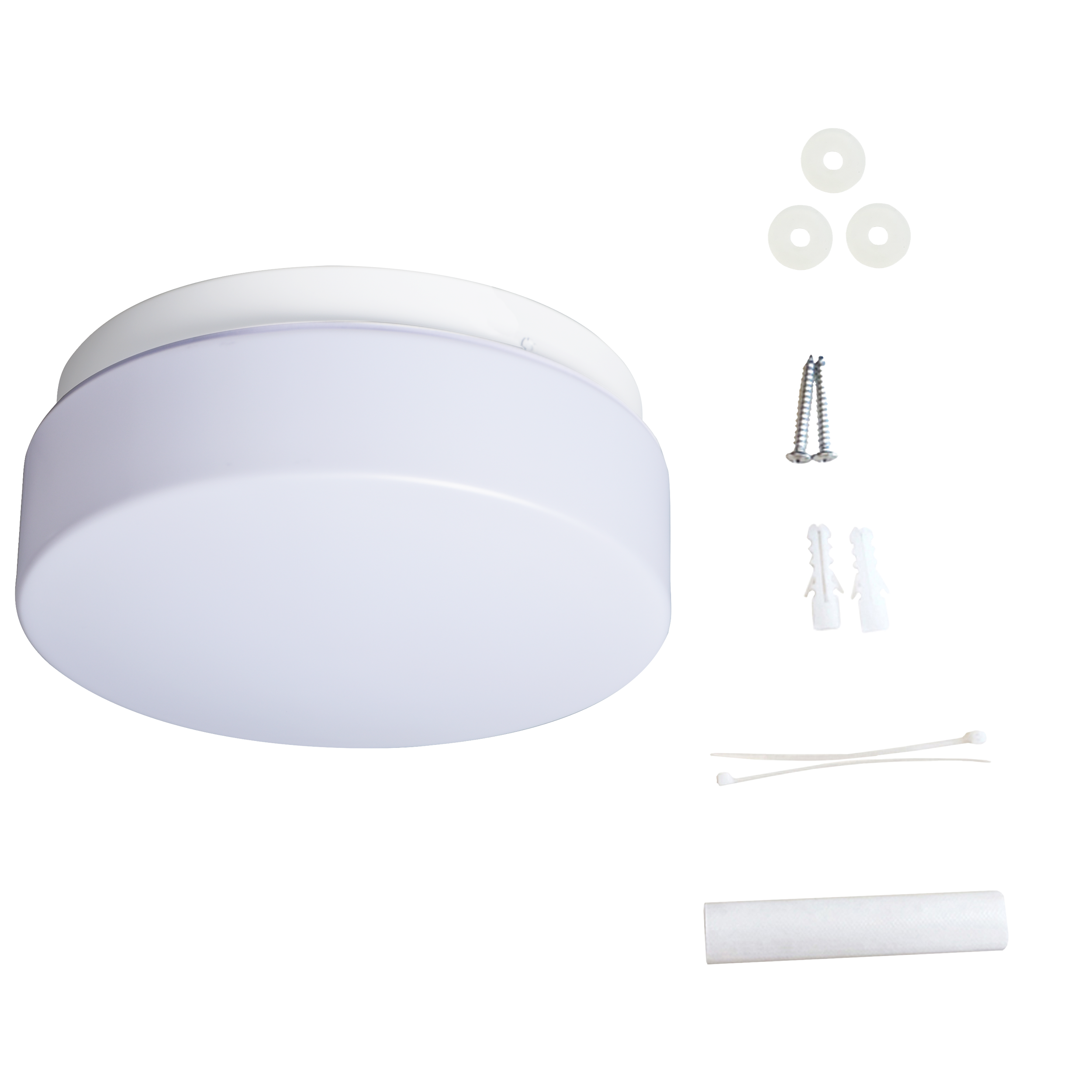 Plafon biały 2 x E27 25 cm IP44 - 3