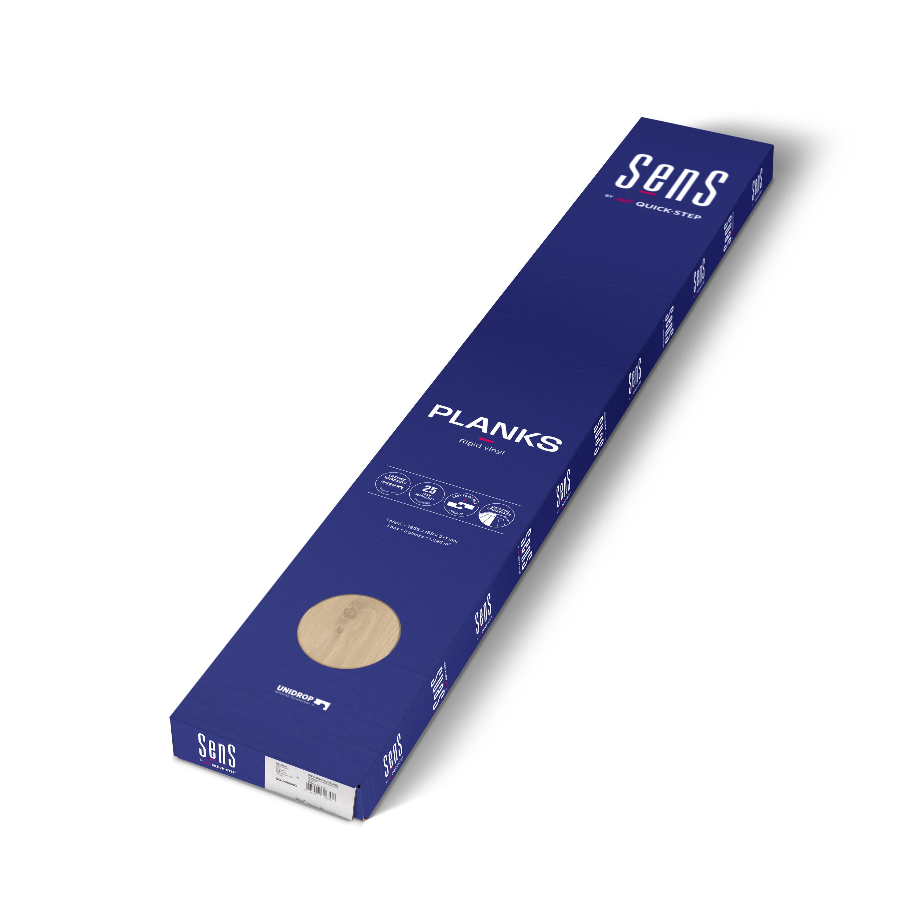 Lame PVC clipsable sous-couche intégrée SENS BY QUICK-STEP Littoral bois naturel - 5