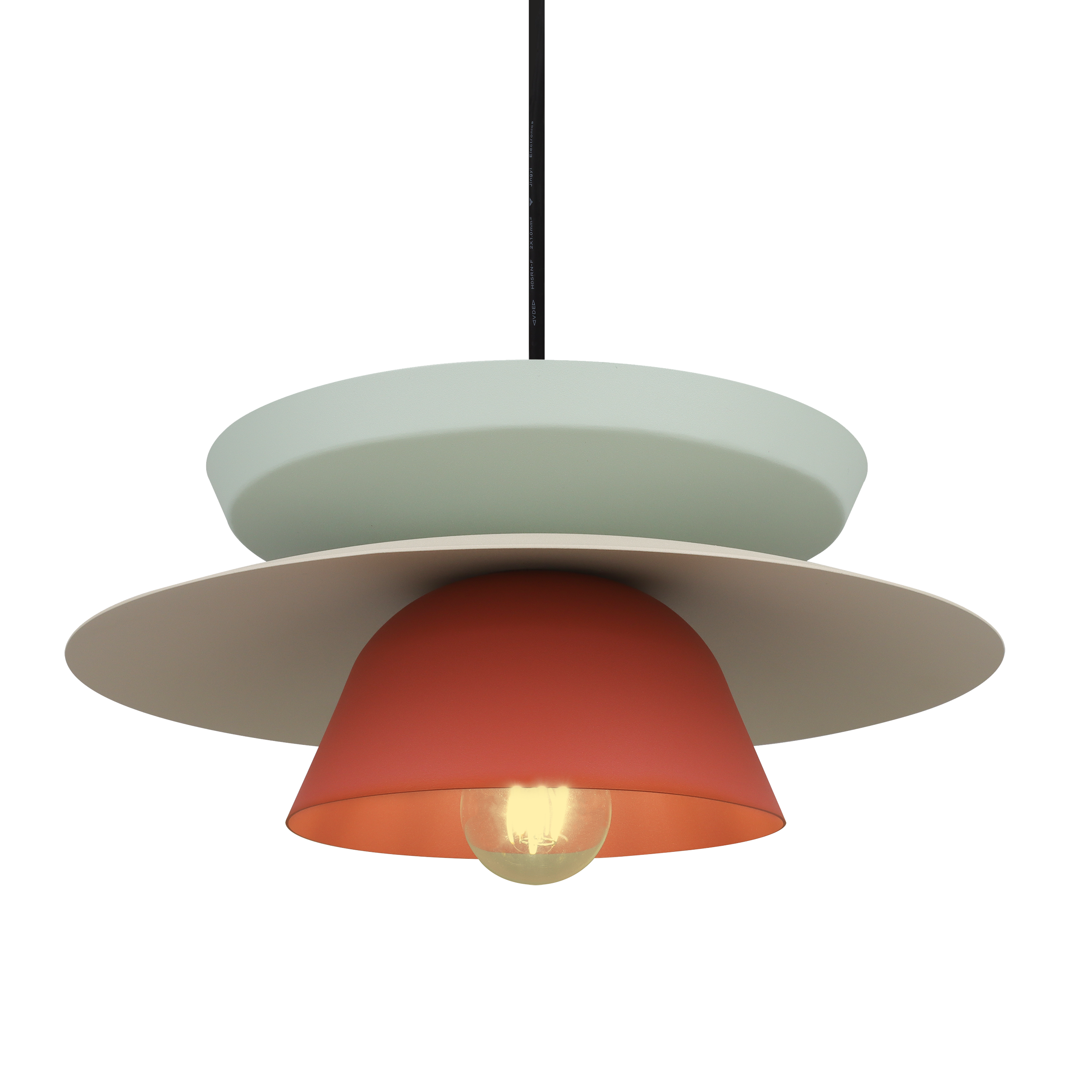 Lampa wisząca zewnętrzna Palmar IP54 3 x klosz Inspire - 12