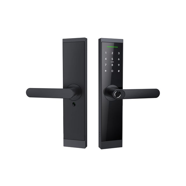 CERRADURA MANILLA CON PLACA NEGRO