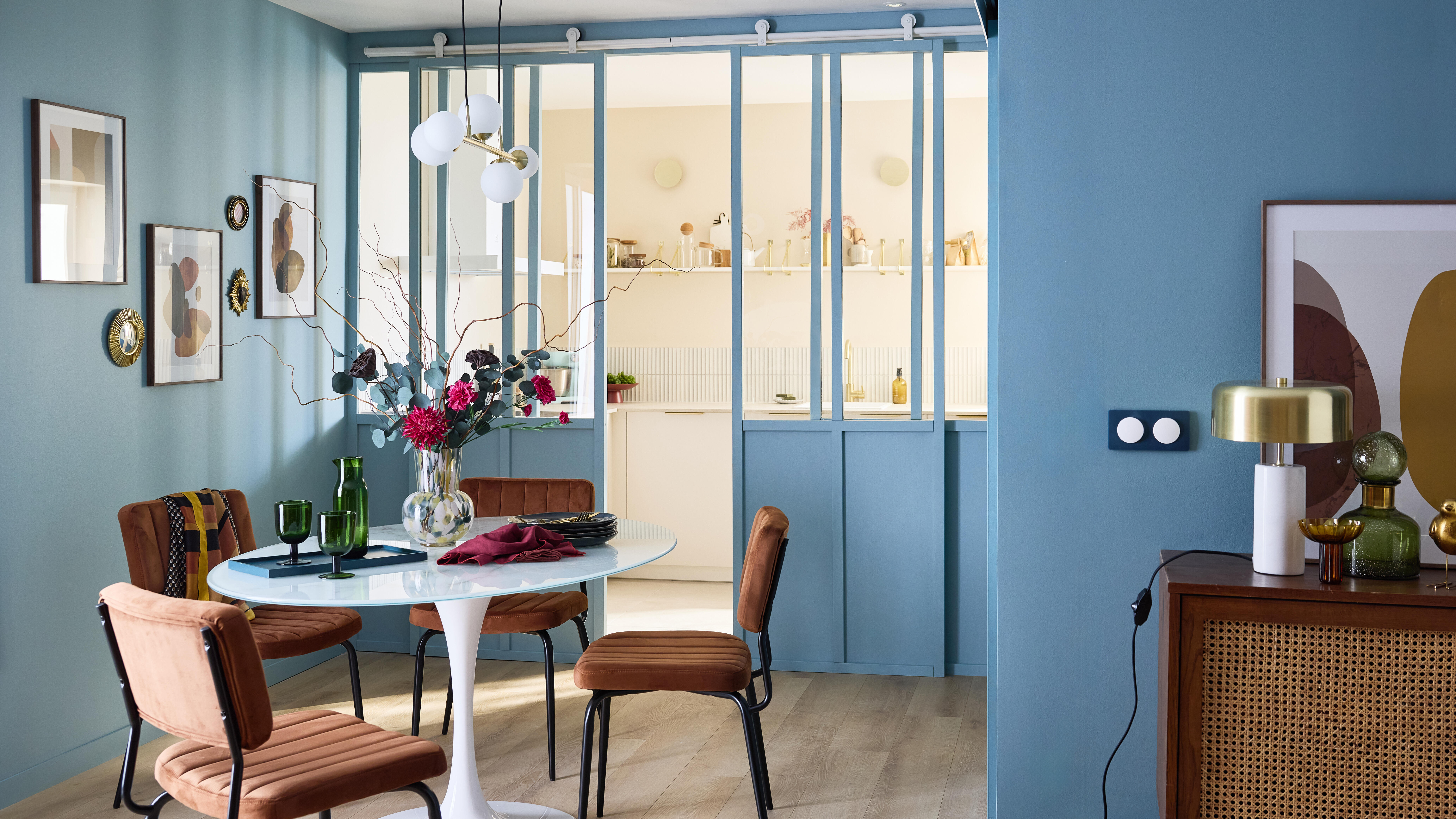 Candeeiro de teto suspenso CALLAS 5L G9 88cm latão inspire - 11