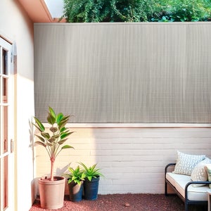 Nature Valla Cañizo De Ocultación Jardín Doble Cara PVC Gris 1x3 M