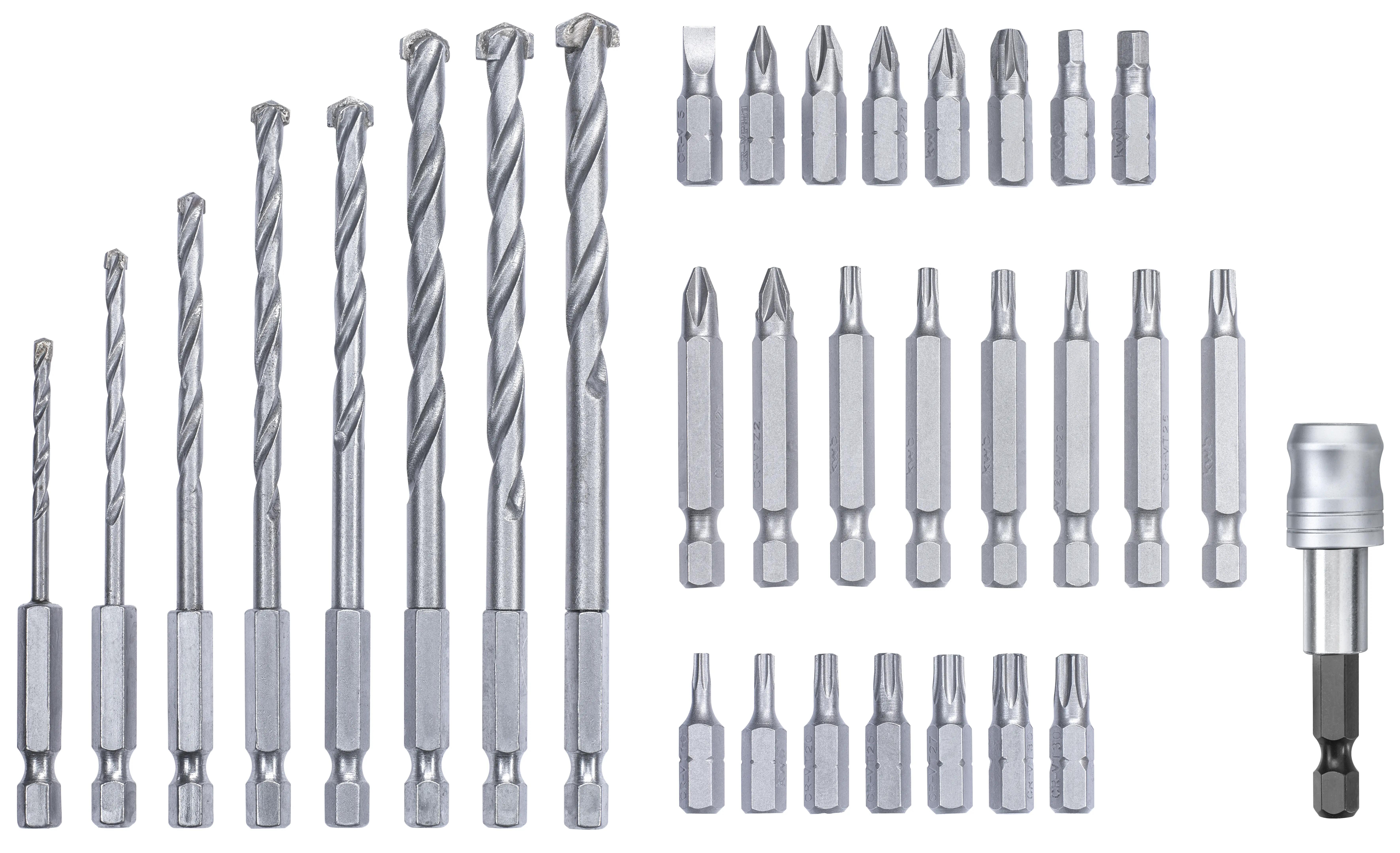 Juego 33 puntas y brocas hormigón KWB - 6